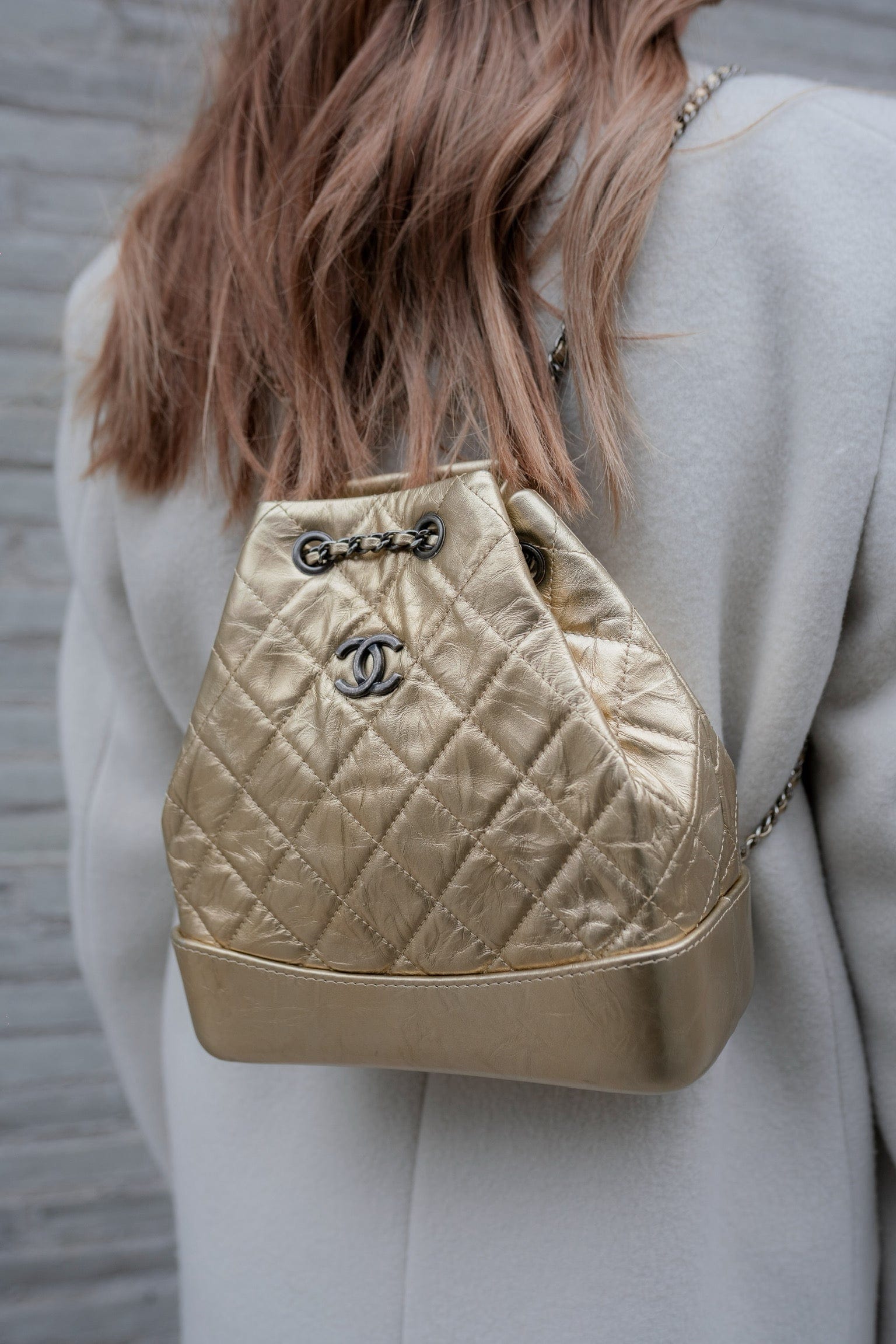 Chanel Chanel Gold Gabrielle Backpack - RJL1331