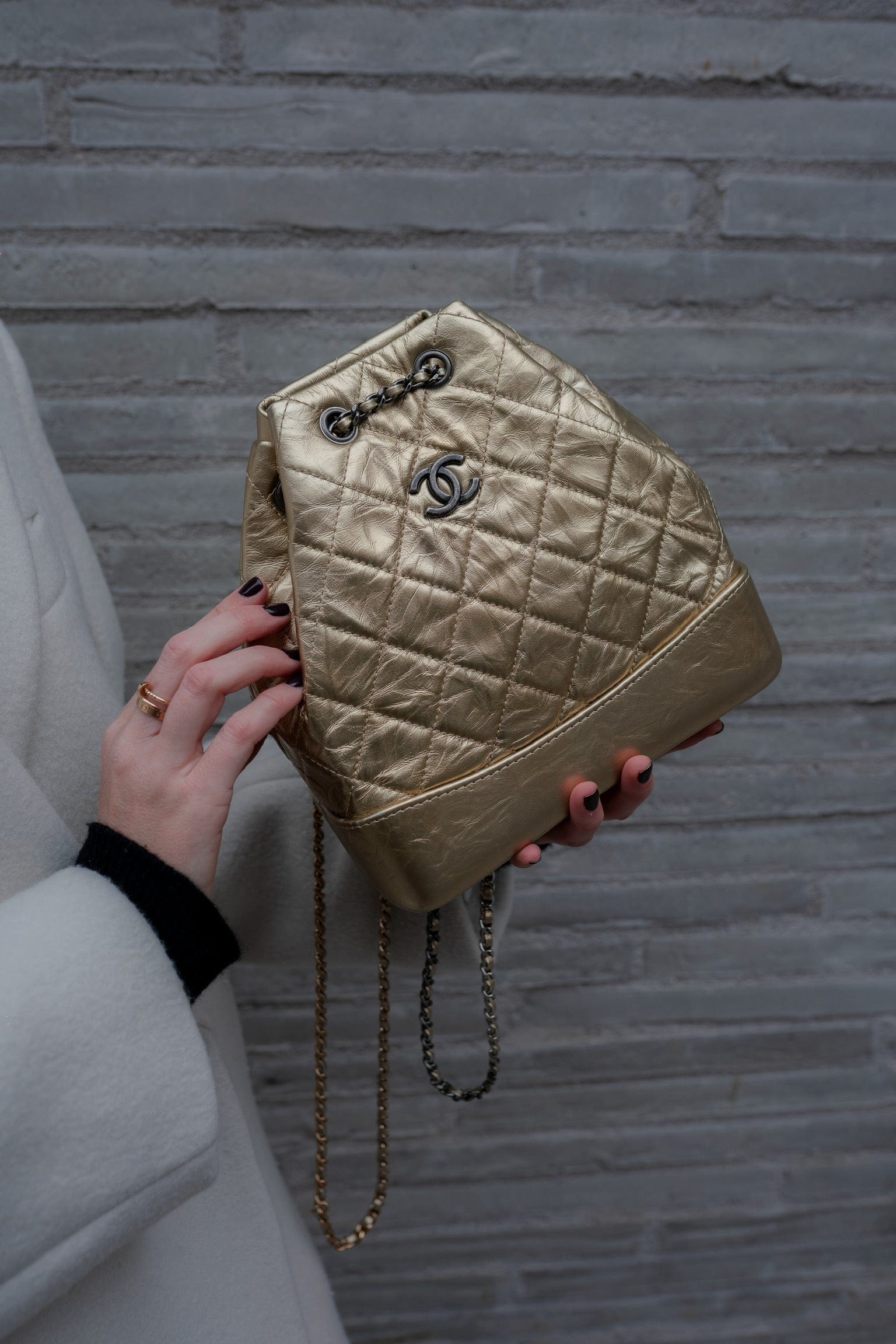 Chanel Chanel Gold Gabrielle Backpack - RJL1331