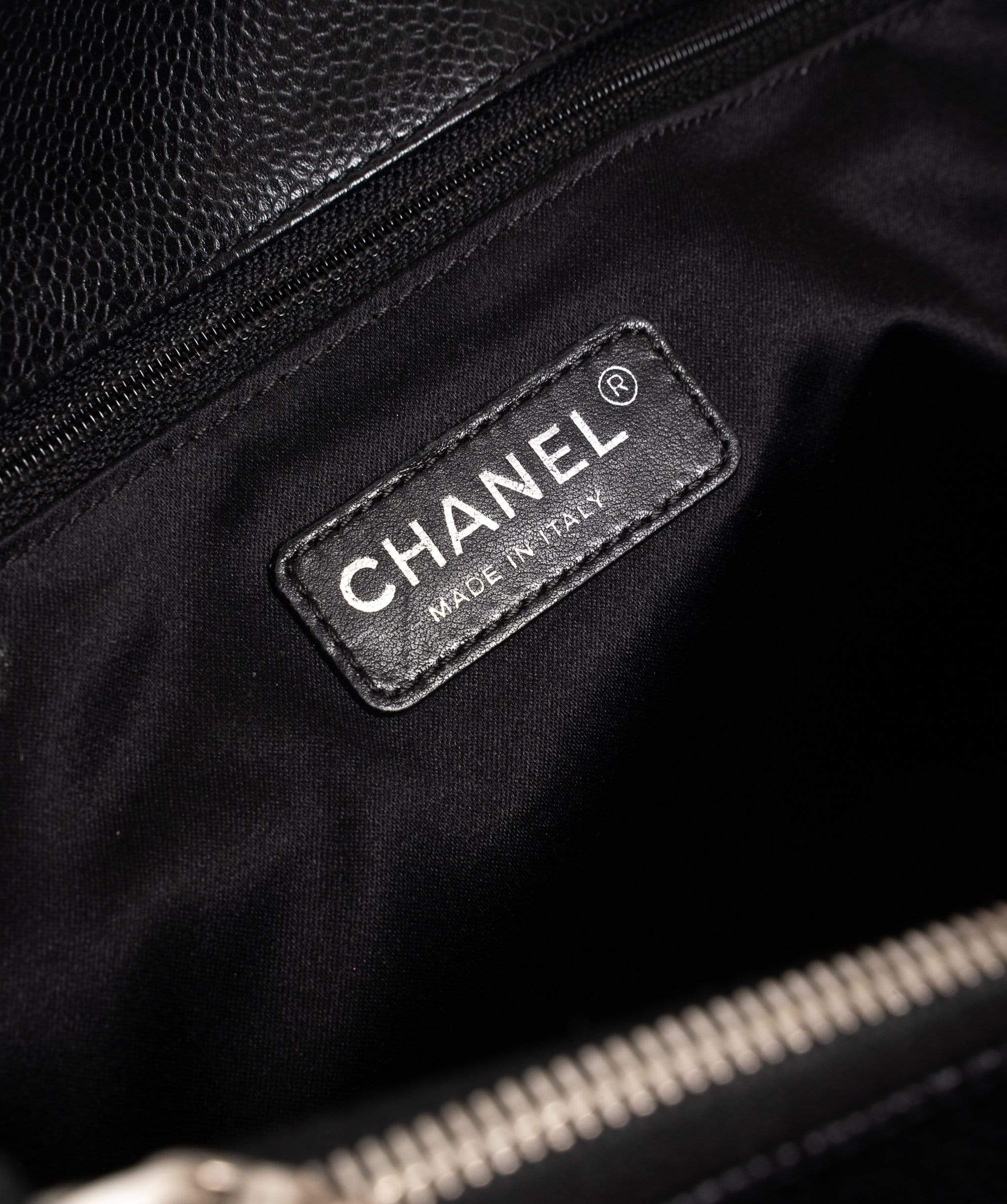 Chanel Chanel GST Bag Black Caviar with Silver Hardware - ASL1416