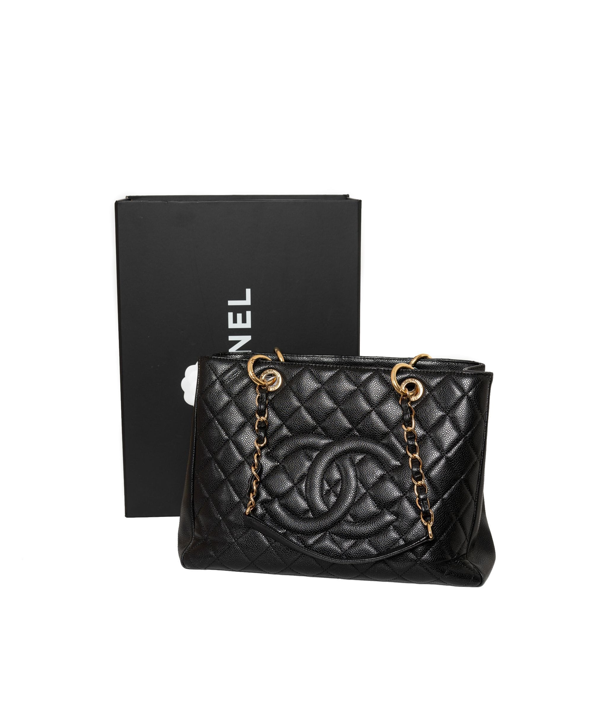 Chanel Chanel GST Black Caviar GHW- ASL1125