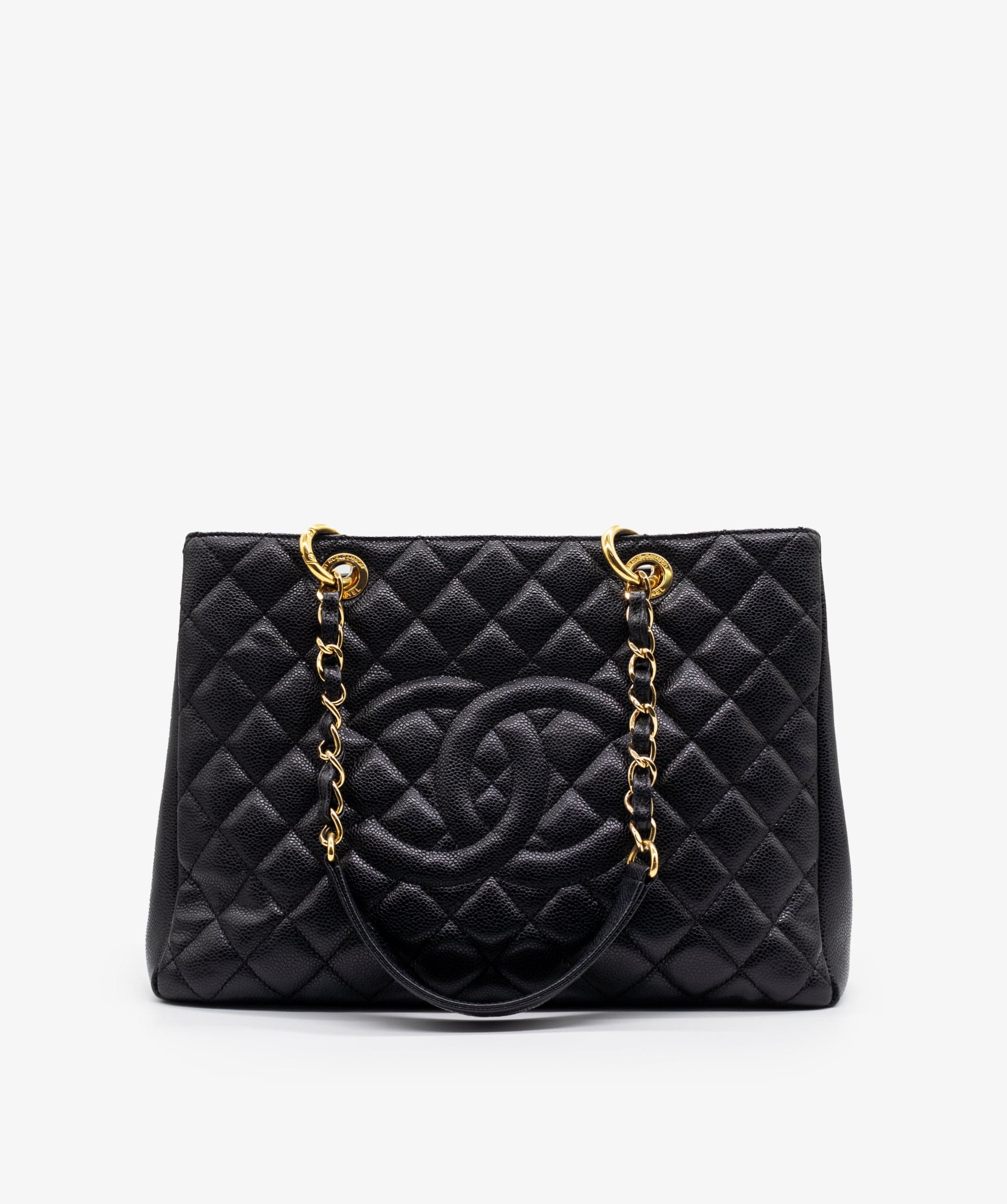 Chanel Chanel GST in black caviar with gold hardware. AJL0014