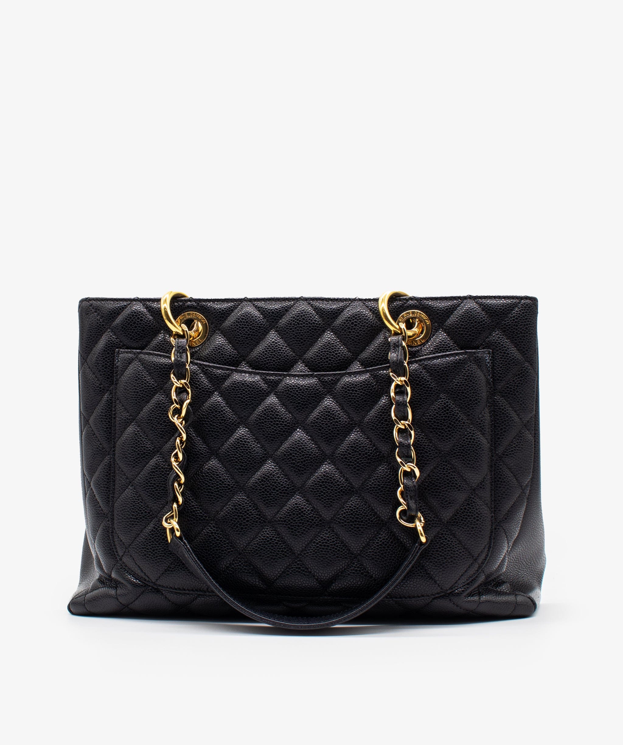 Chanel Chanel GST in black caviar with gold hardware. AJL0014