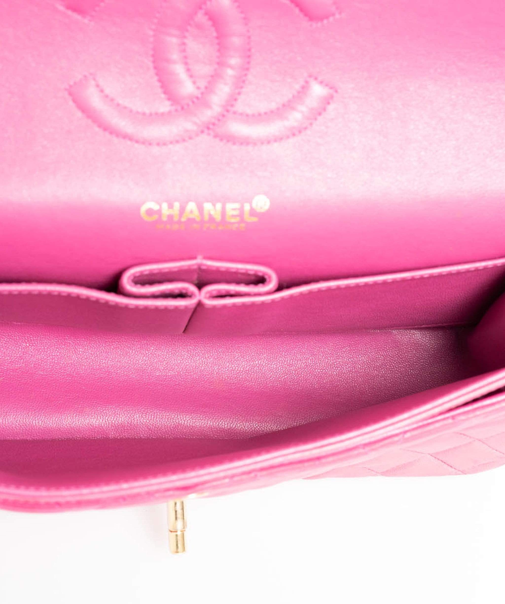 Chanel Chanel Hot Pink 10" Classic Flap Bag - AWC1061