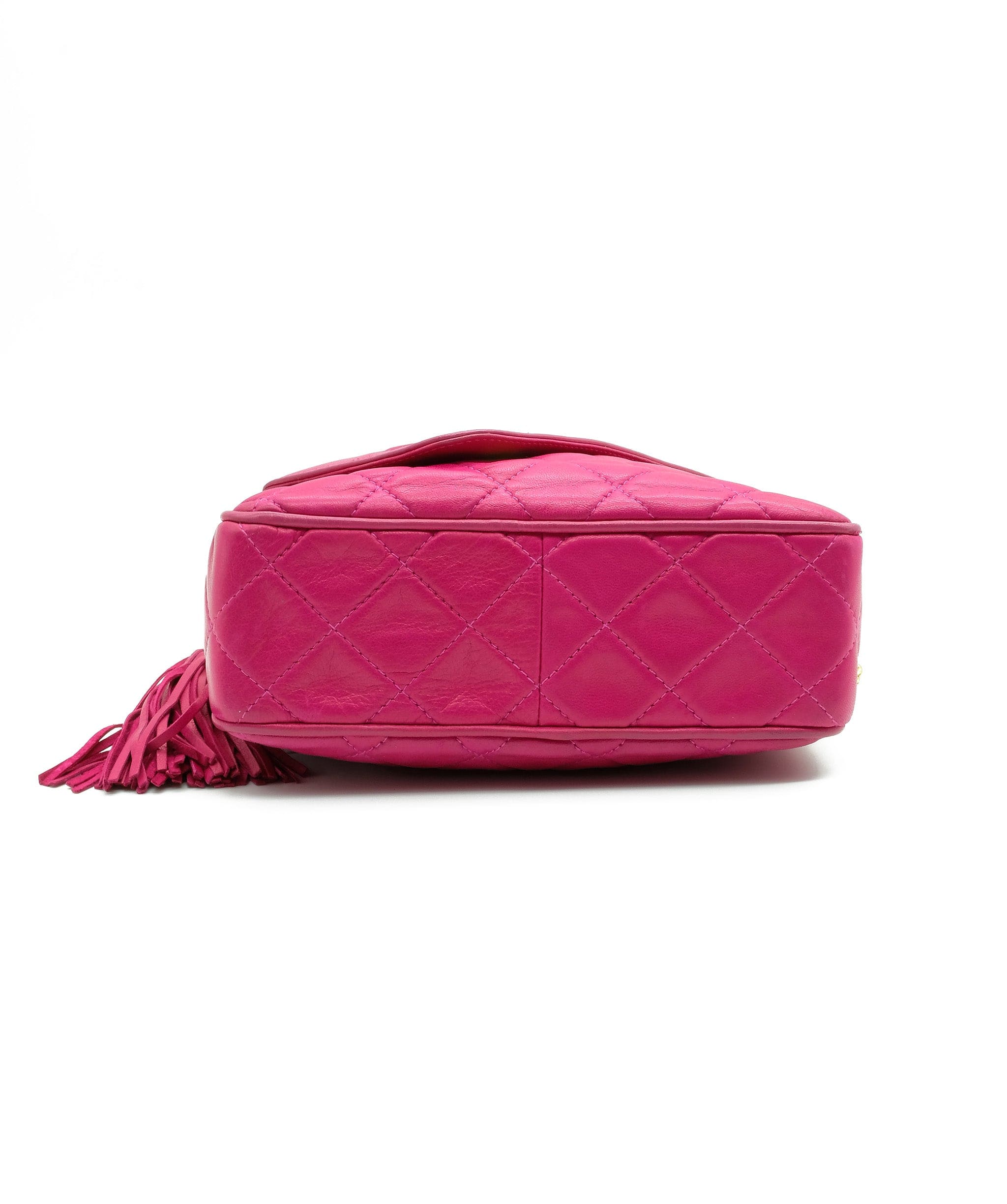 Chanel Chanel hot pink flap camera bag with tassel zip UKL1073