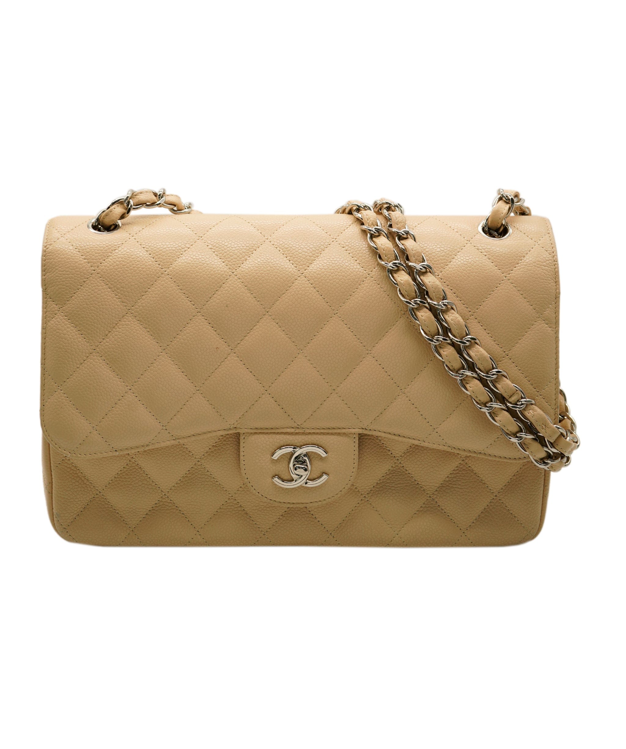 Chanel Chanel Jumbo Biege Caviar SHW ASL4838