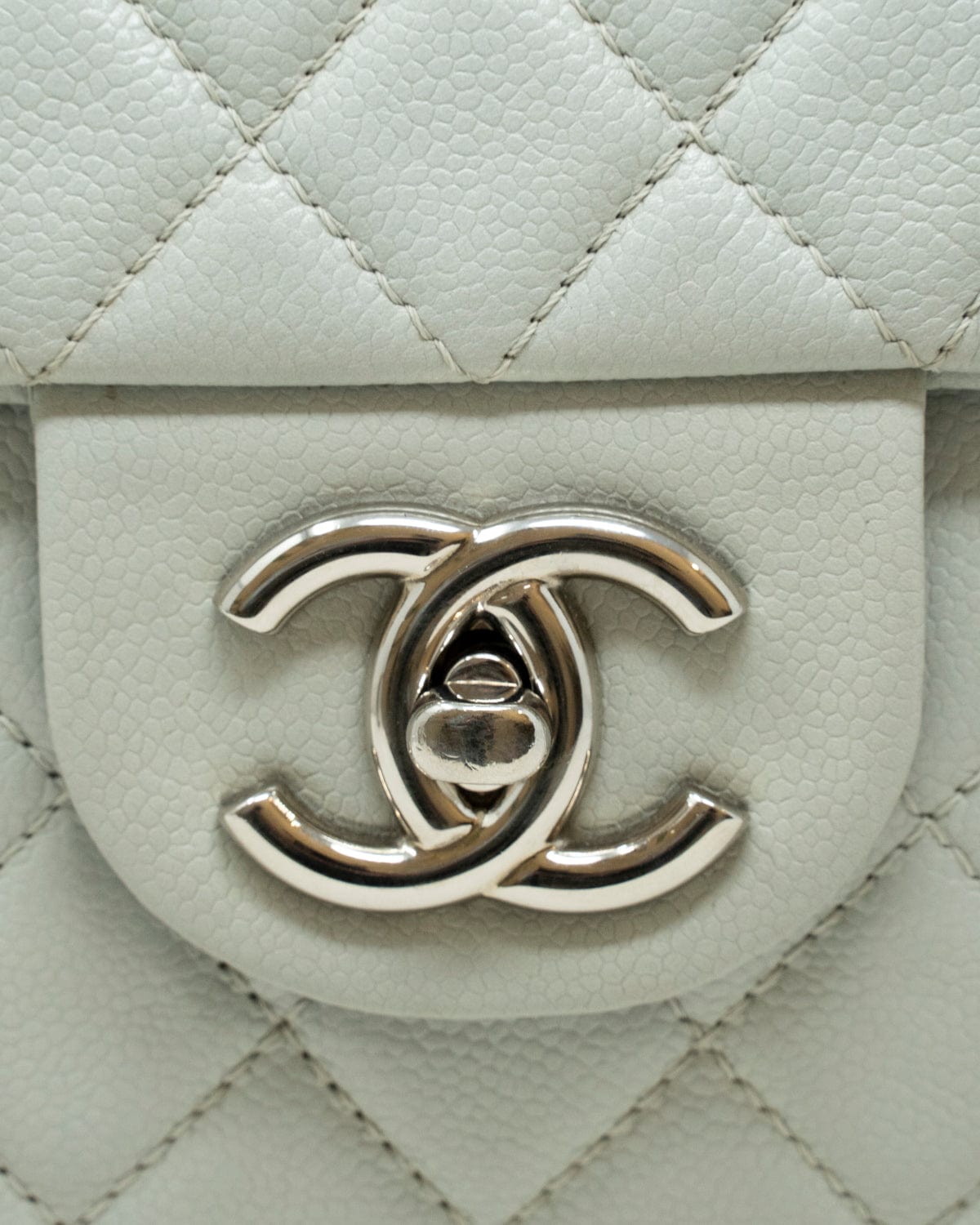 Chanel Chanel Jumbo Caviar Skin Grey Flap bag with SHW - AWL2674