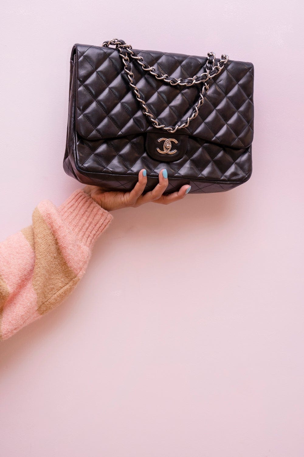 Chanel Chanel Jumbo Lamsbkin SIlver hardware - ADL1779