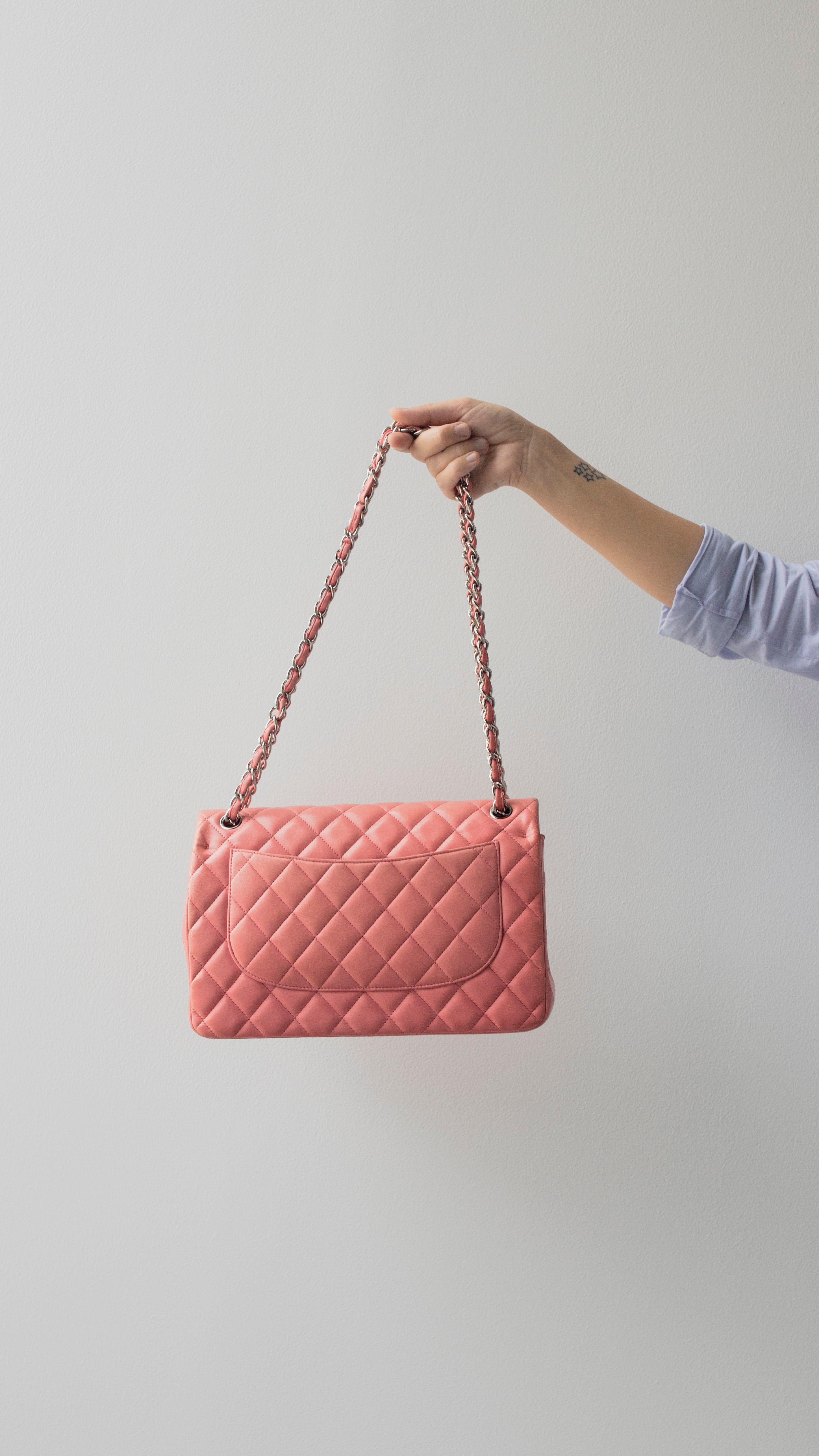 Chanel Chanel Jumbo Pink Lambskin Flap bag - RJL1767