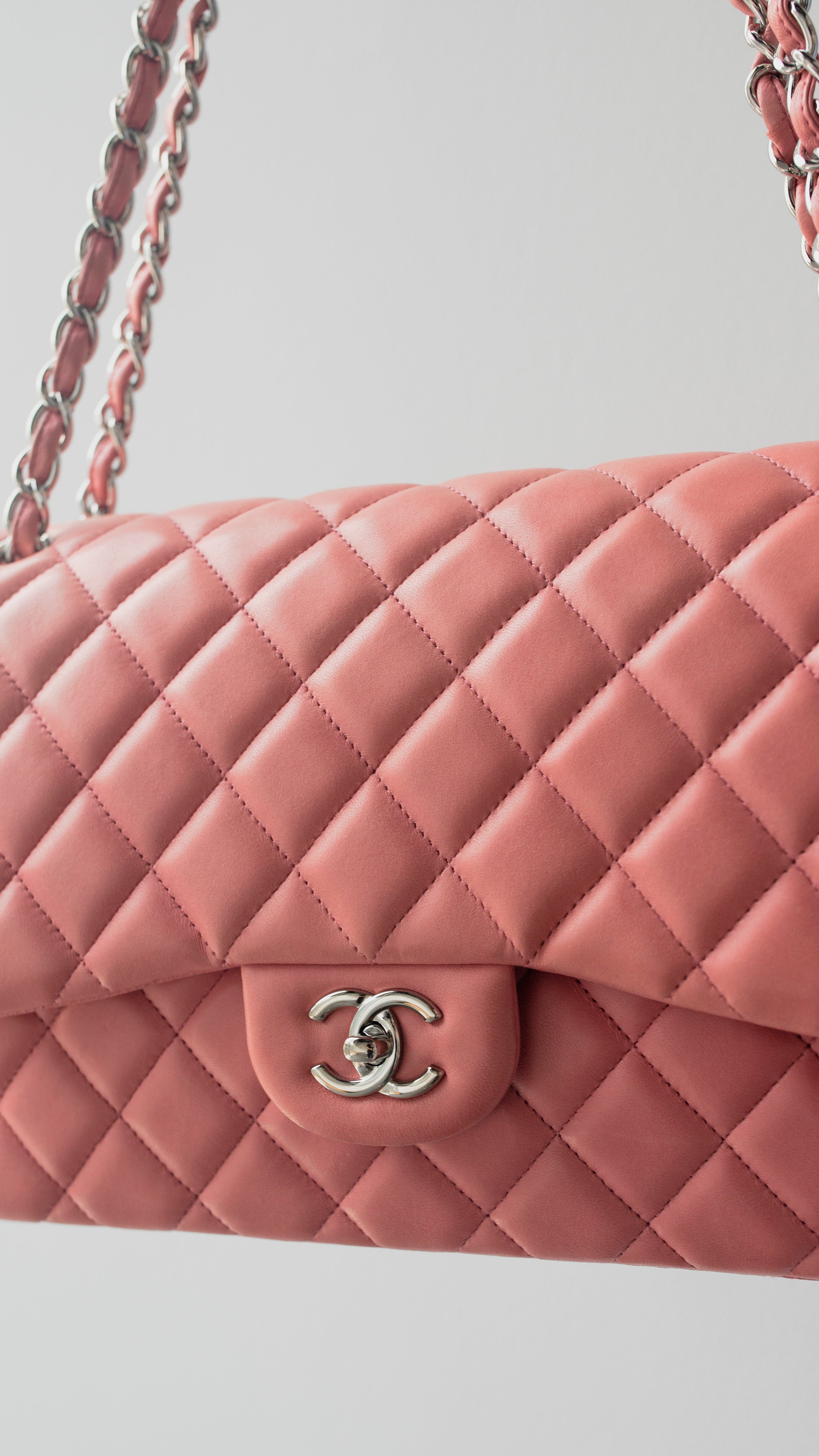 Chanel Chanel Jumbo Pink Lambskin Flap bag - RJL1767