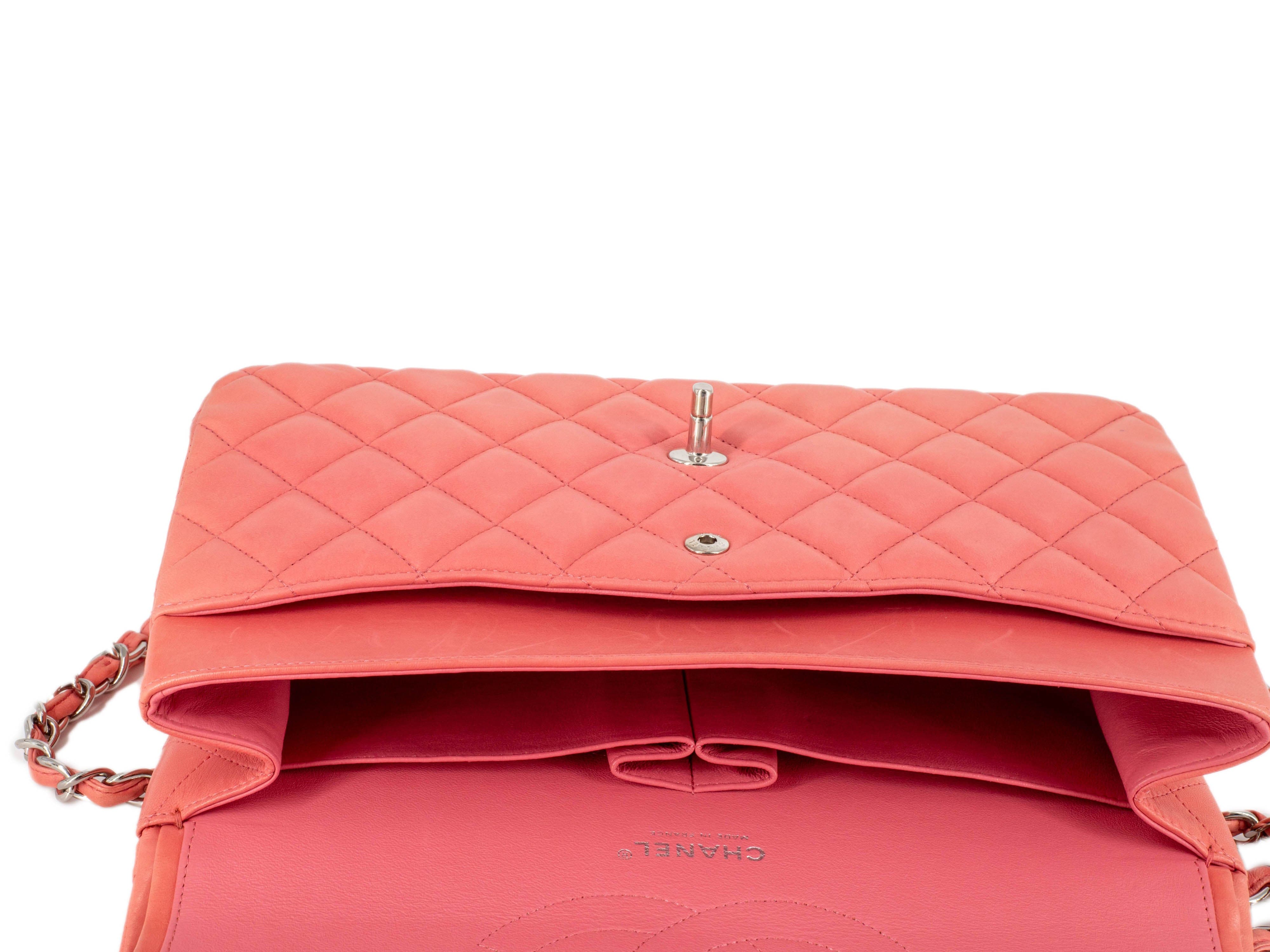 Chanel Chanel Jumbo Pink Lambskin Flap bag - RJL1767