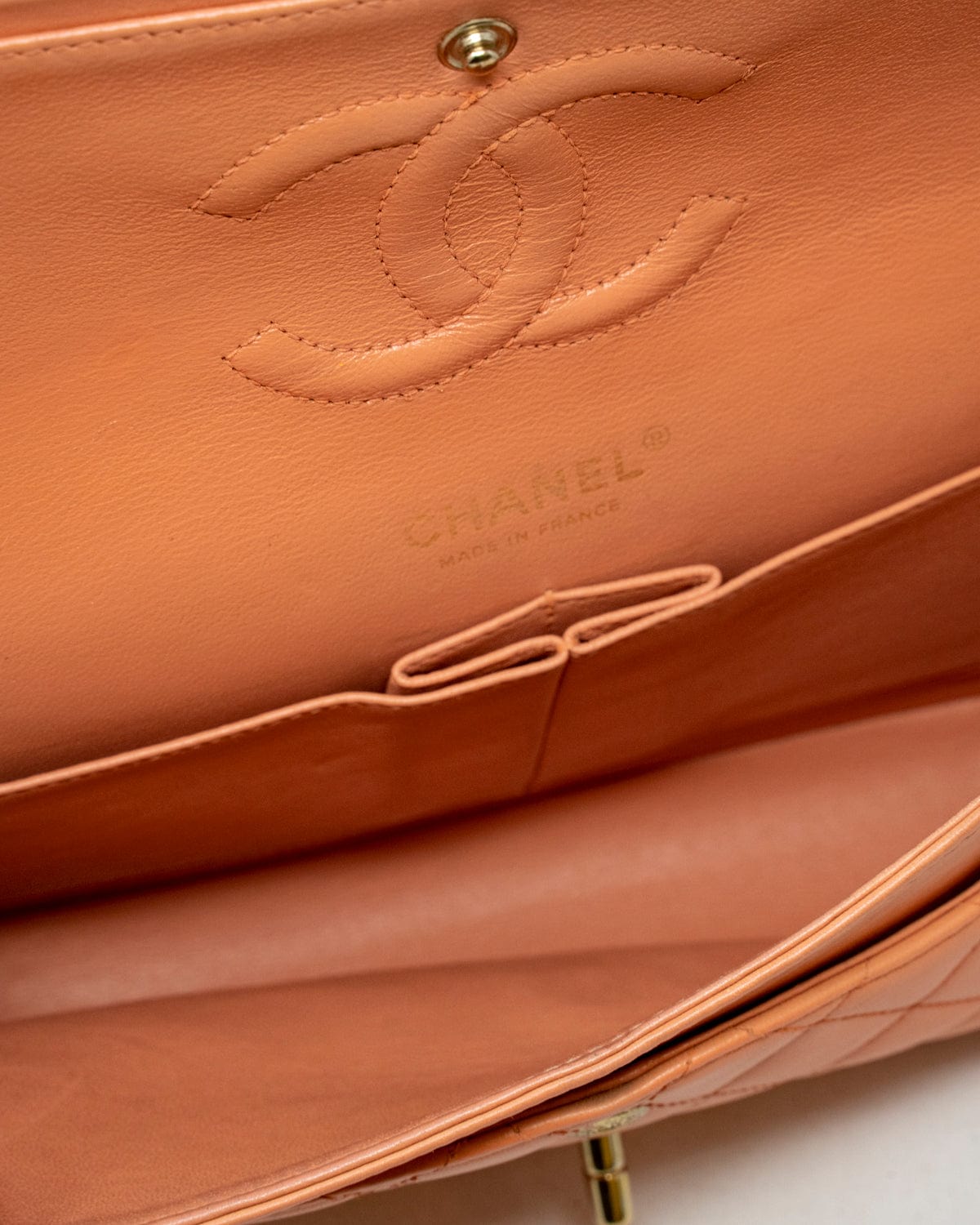 Chanel Chanel Lambskin 10 inch Salmon Flap Bag - ADL1979