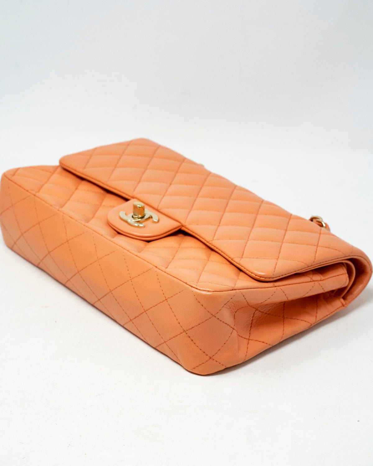 Chanel Chanel Lambskin 10 inch Salmon Flap Bag - ADL1979