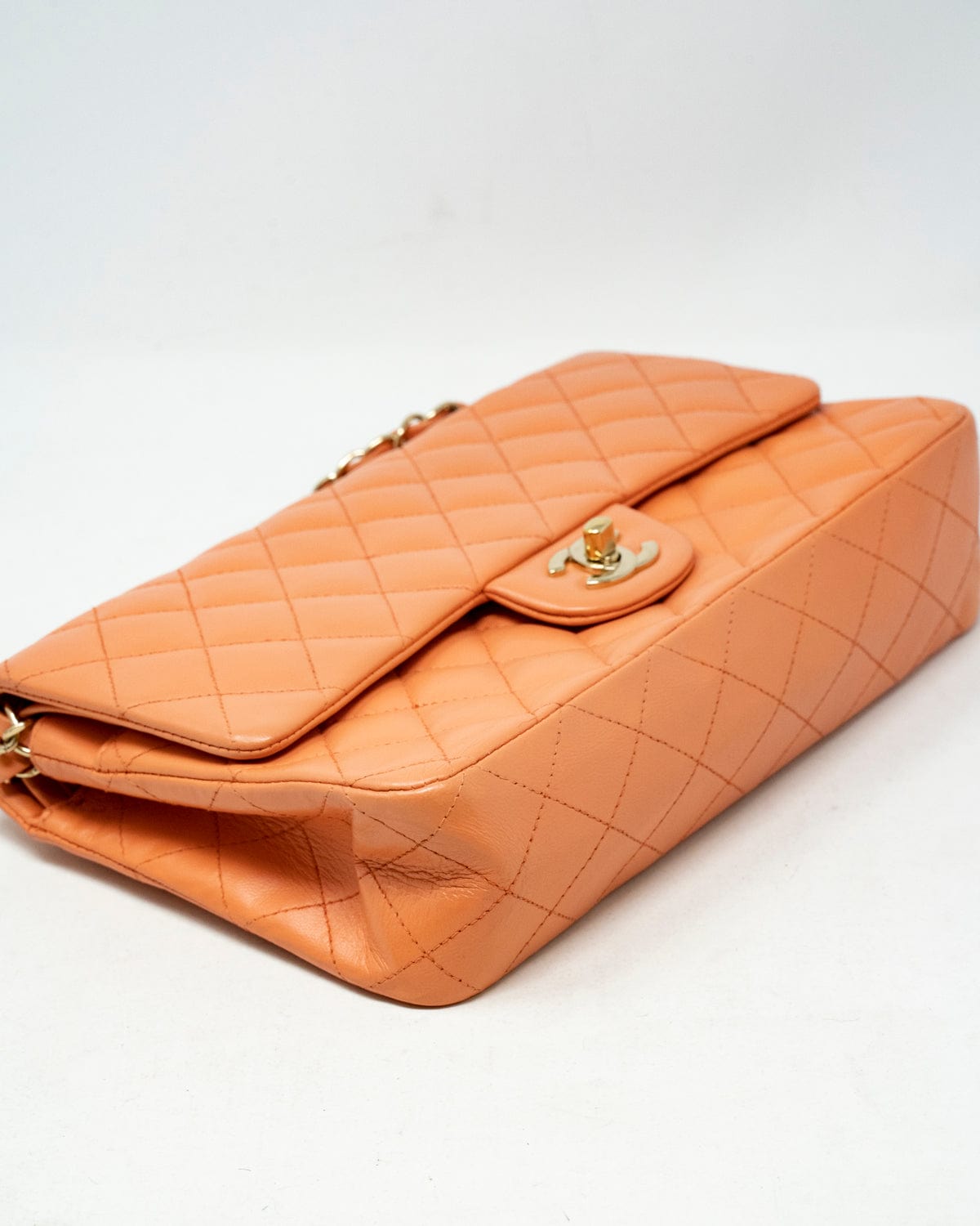 Chanel Chanel Lambskin 10 inch Salmon Flap Bag - ADL1979