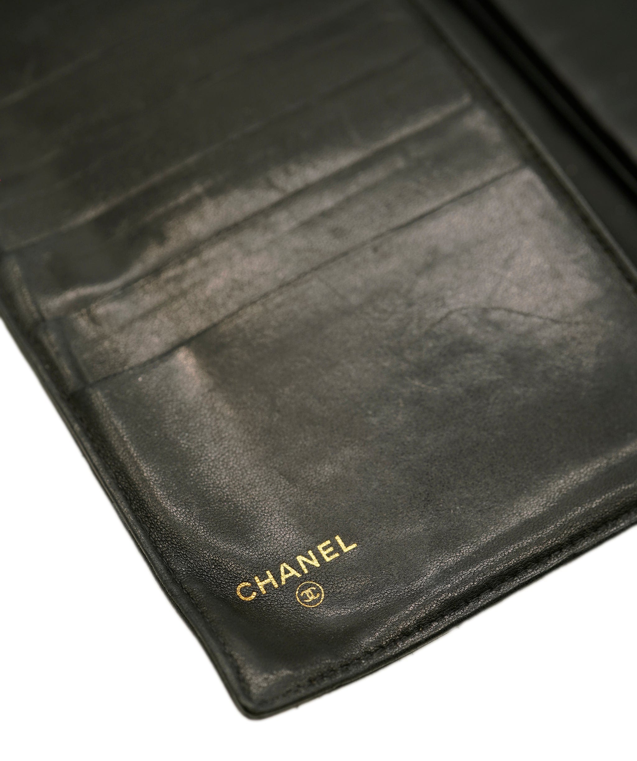 Chanel Chanel Lambskin Black Purse with GHW - ADL1296