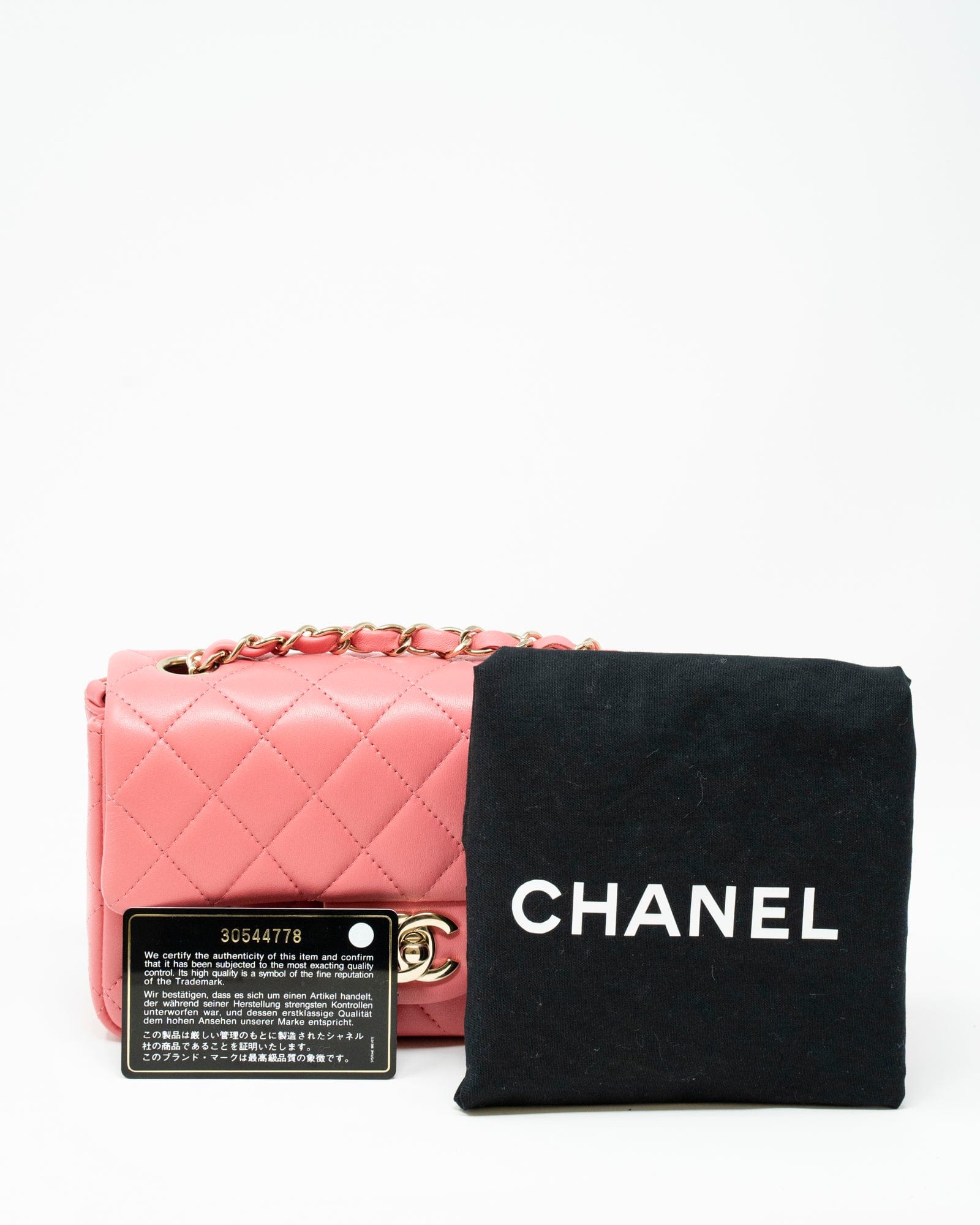 Chanel Chanel Lambskin mini flap bag Pink  ADL2091