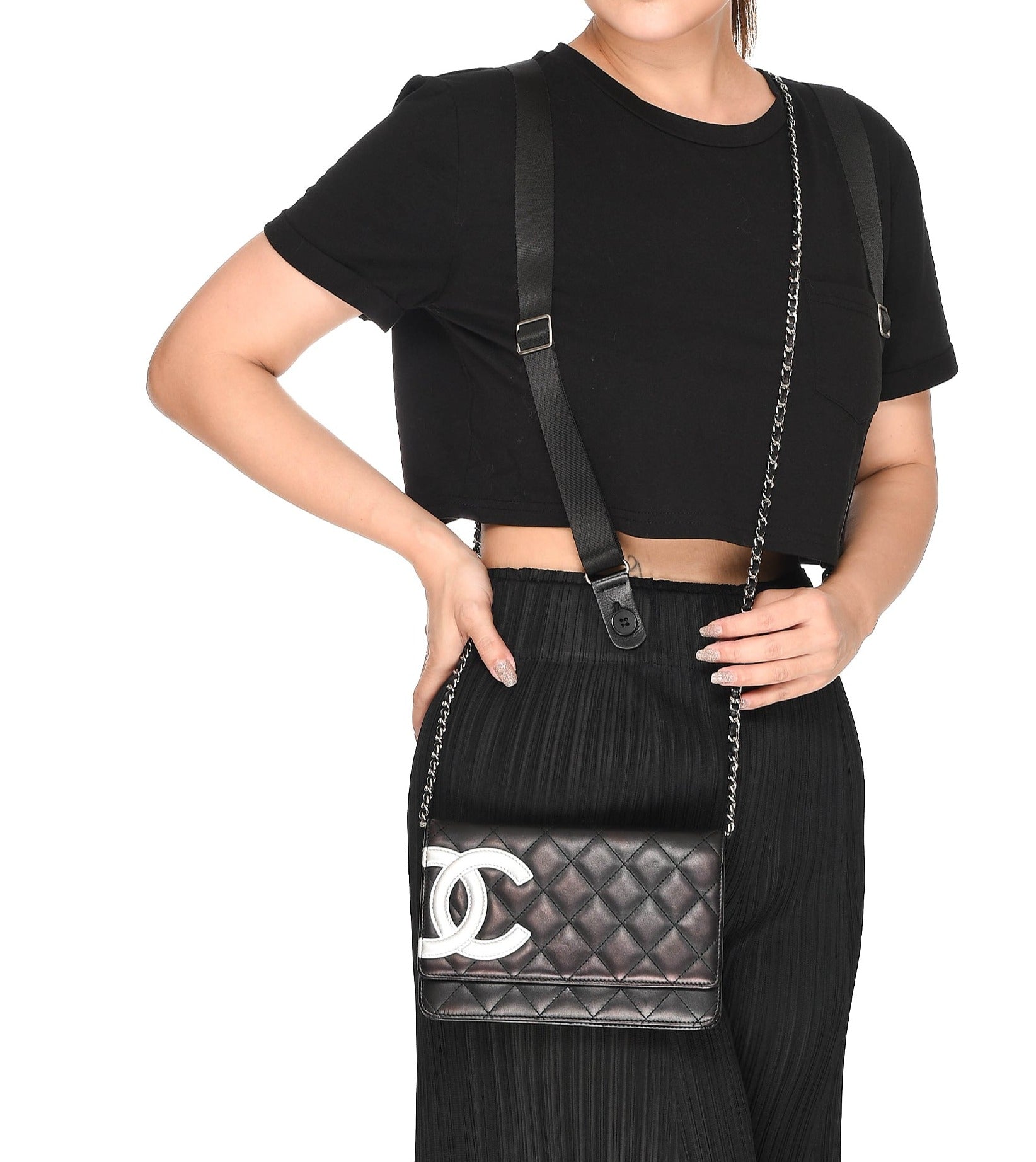 Chanel Chanel lambskin quilted cambon WOC ASL3862