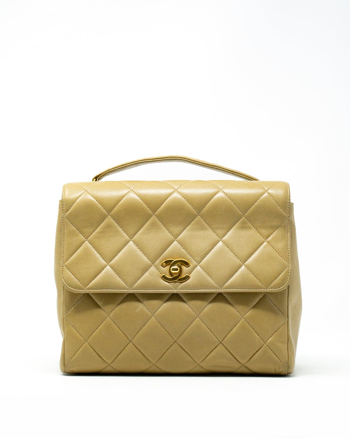 Chanel Chanel Lambskin satchel style crossbody bag with small CC lock - AWL2572