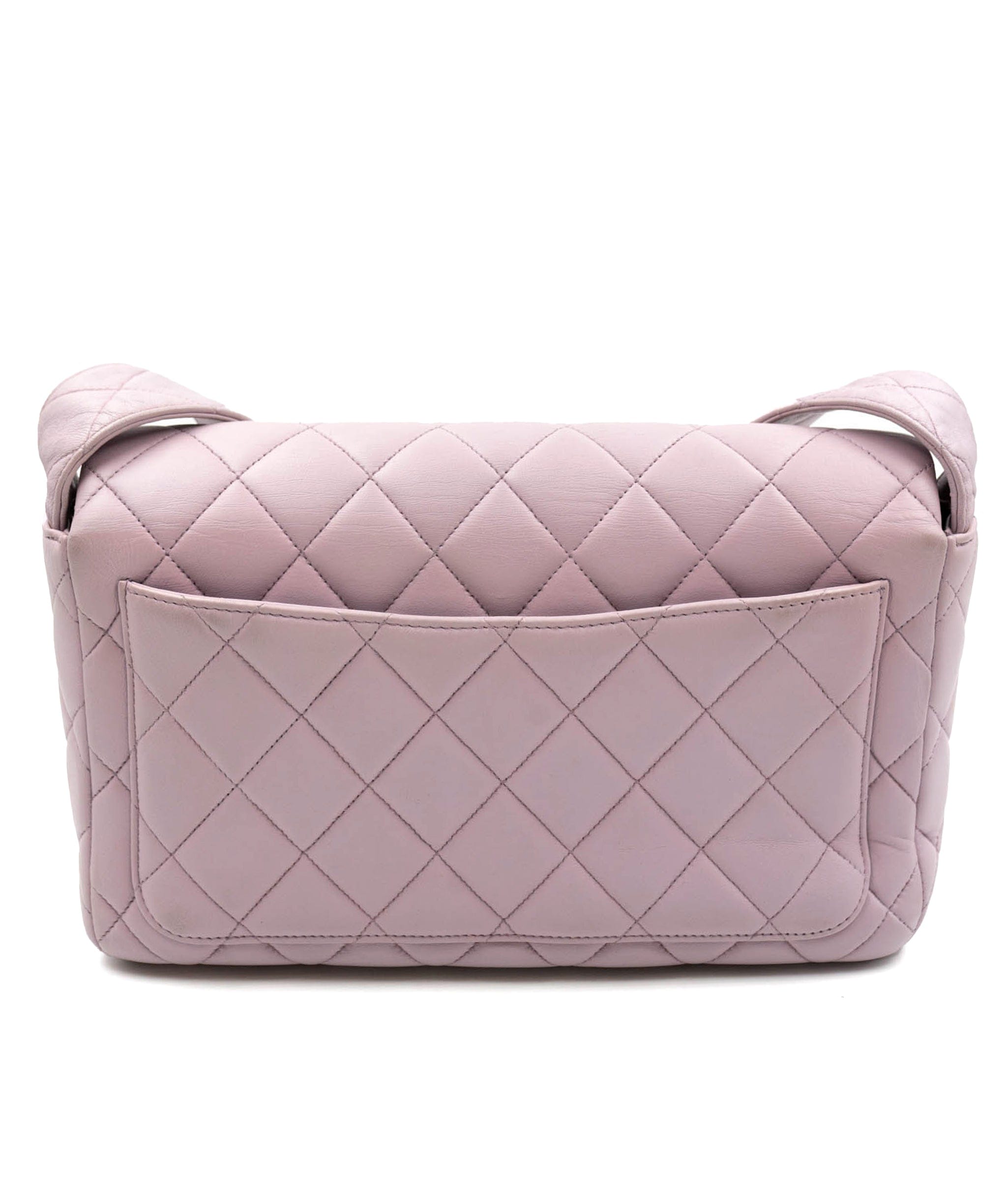 Chanel Chanel Lavender Classic Quilted Flap Bag with Leather Strap ASL2481