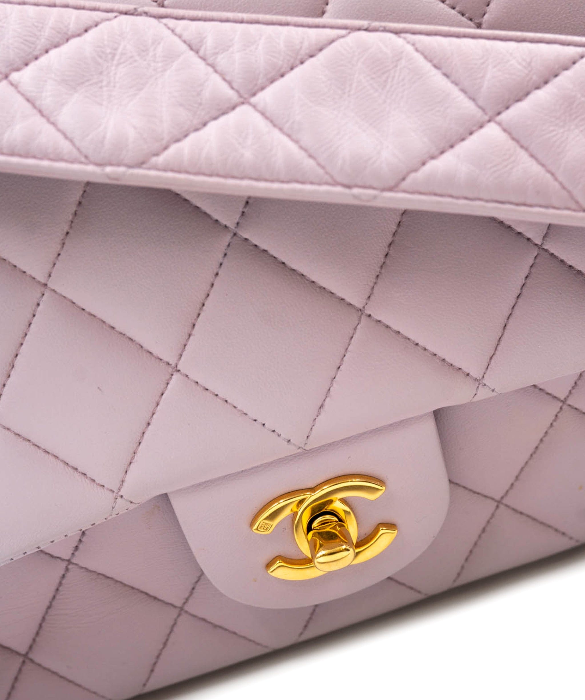 Chanel Chanel Lavender Classic Quilted Flap Bag with Leather Strap ASL2481