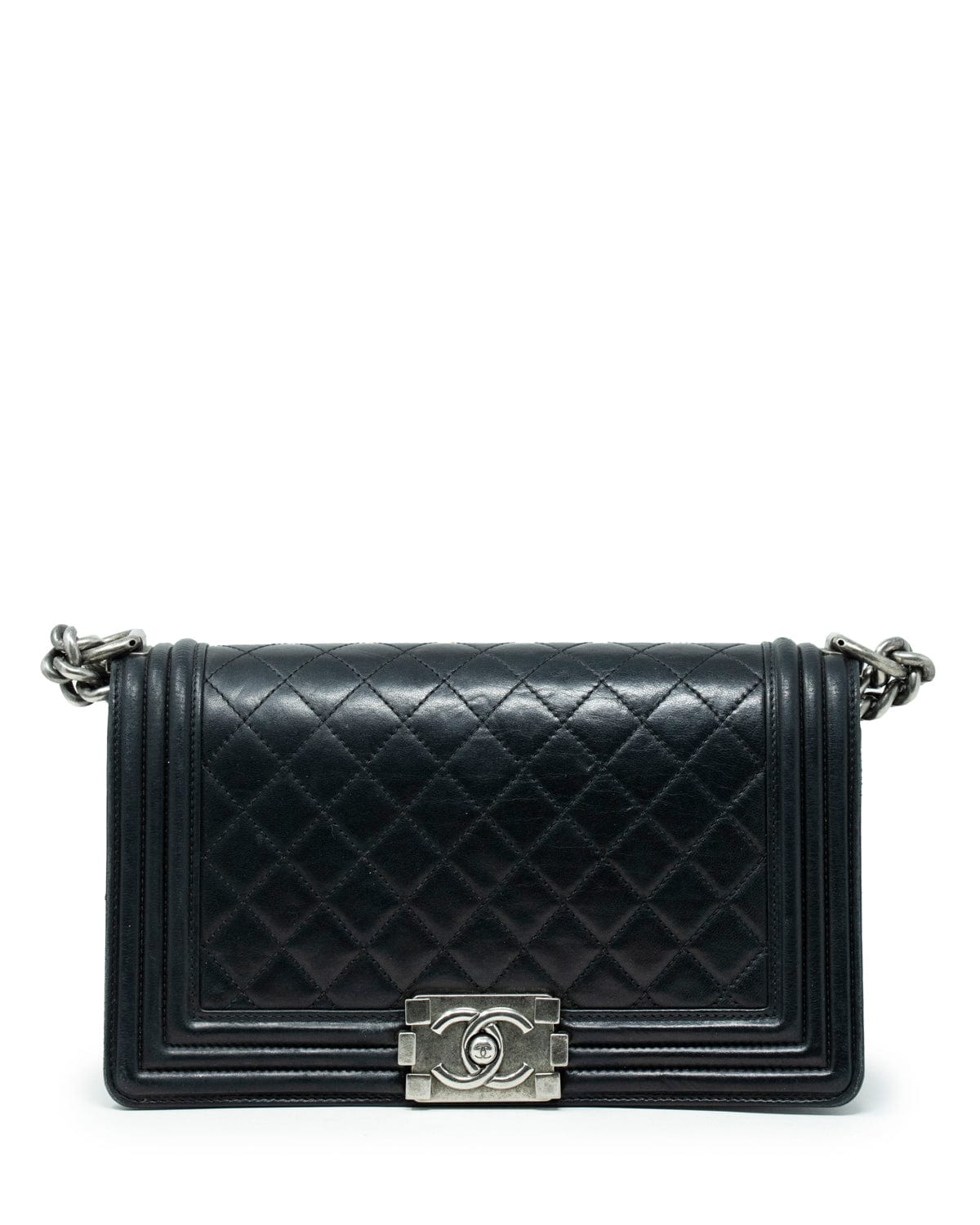 Chanel Chanel Le Boy Lambskin Black shw ASL3407