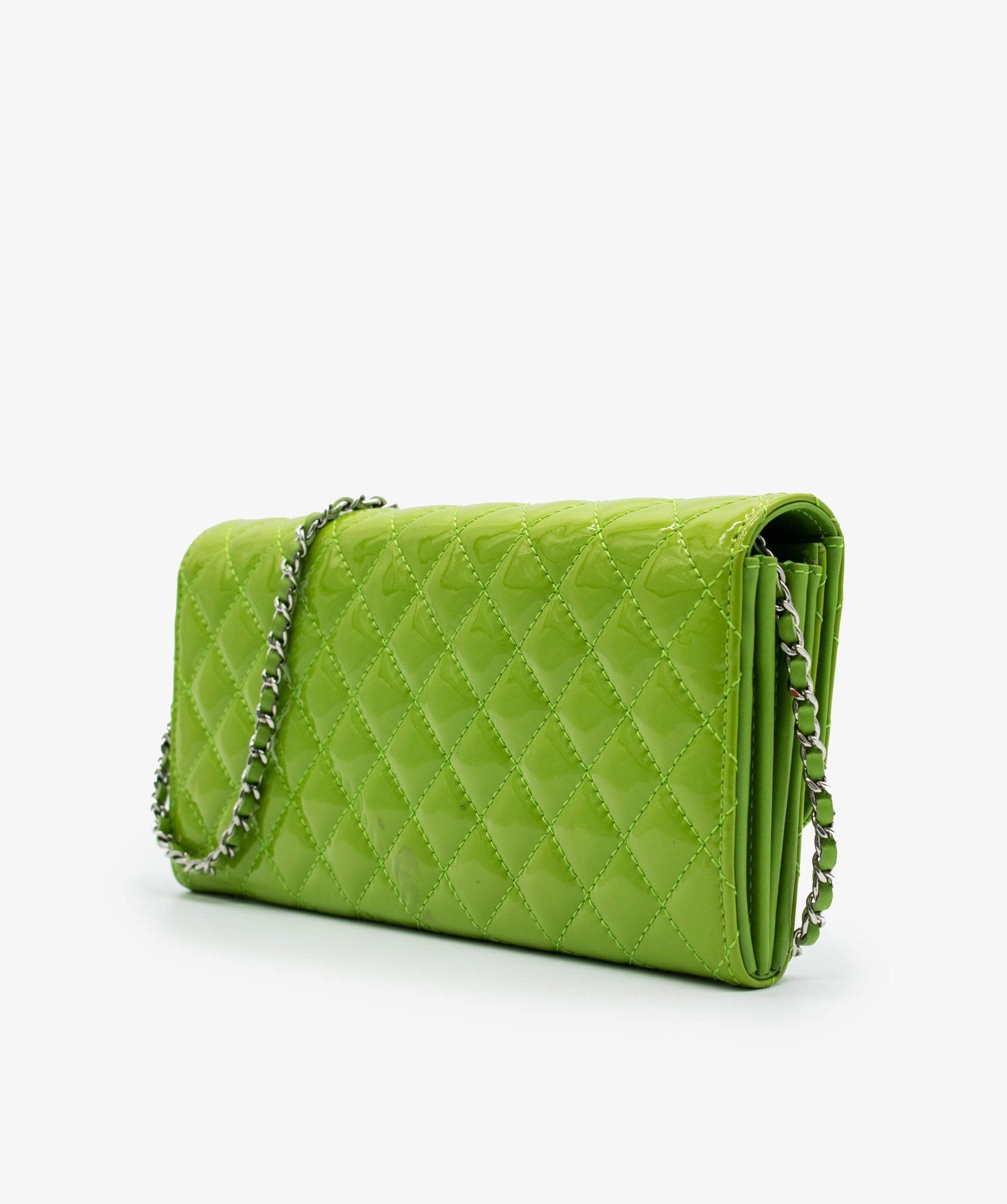 Chanel Chanel Lime Green Patent Crossbody bag