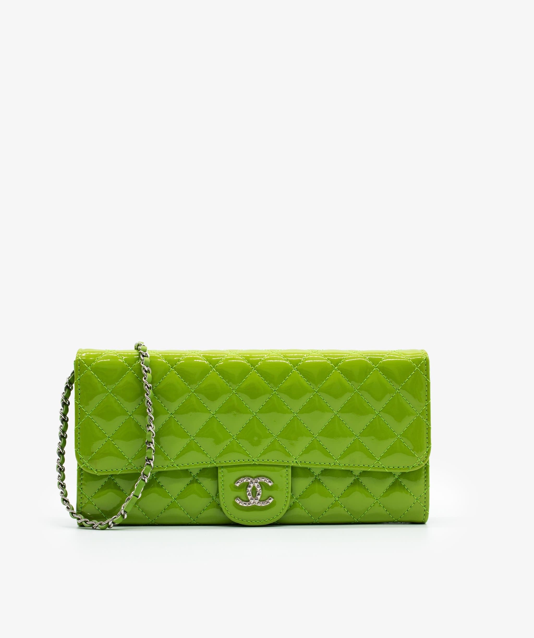 Chanel Chanel Lime Green Patent Crossbody bag