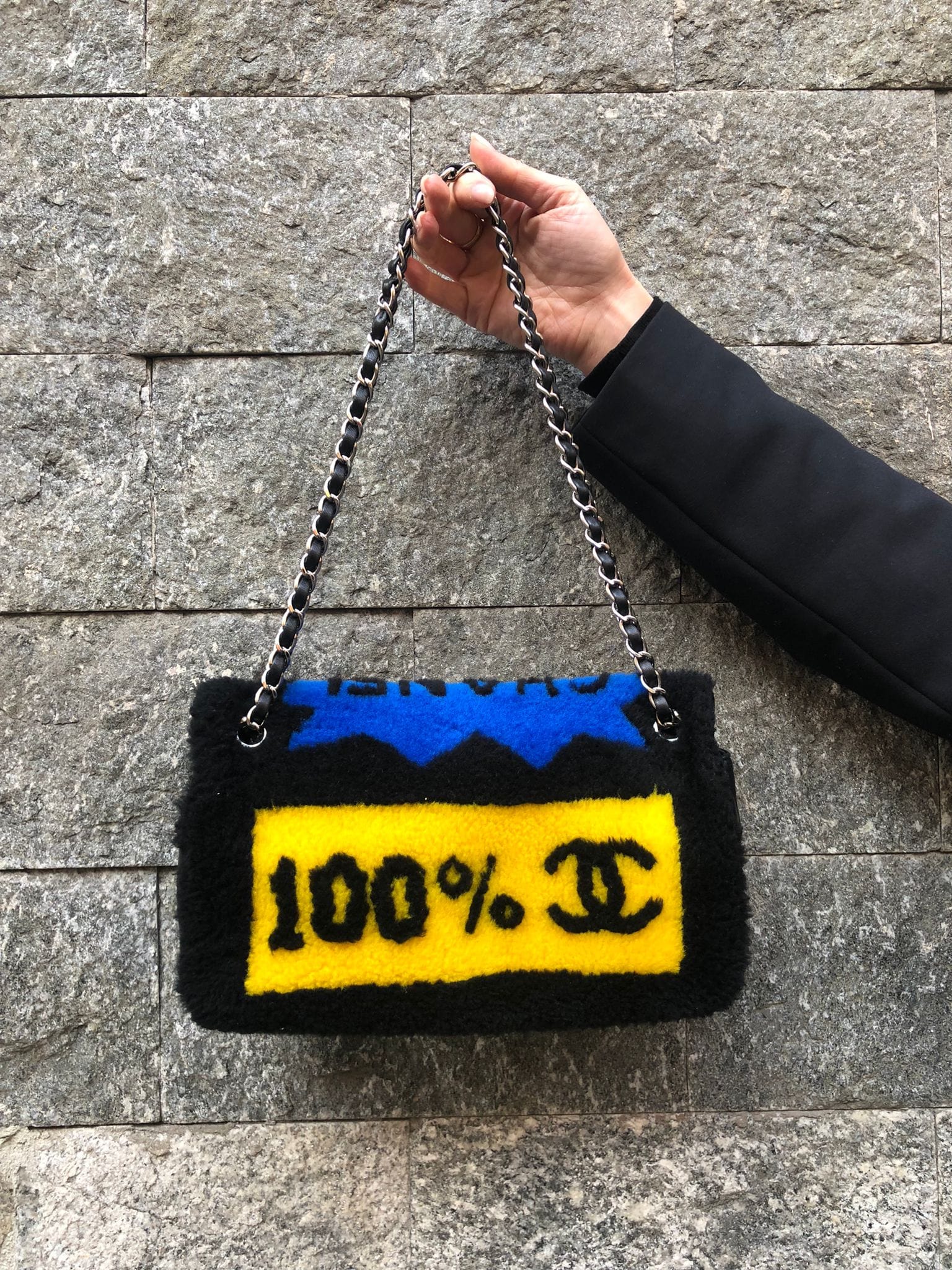 Chanel Chanel Limited Edition Pop Art Shearling Flap Bag - AWL2830