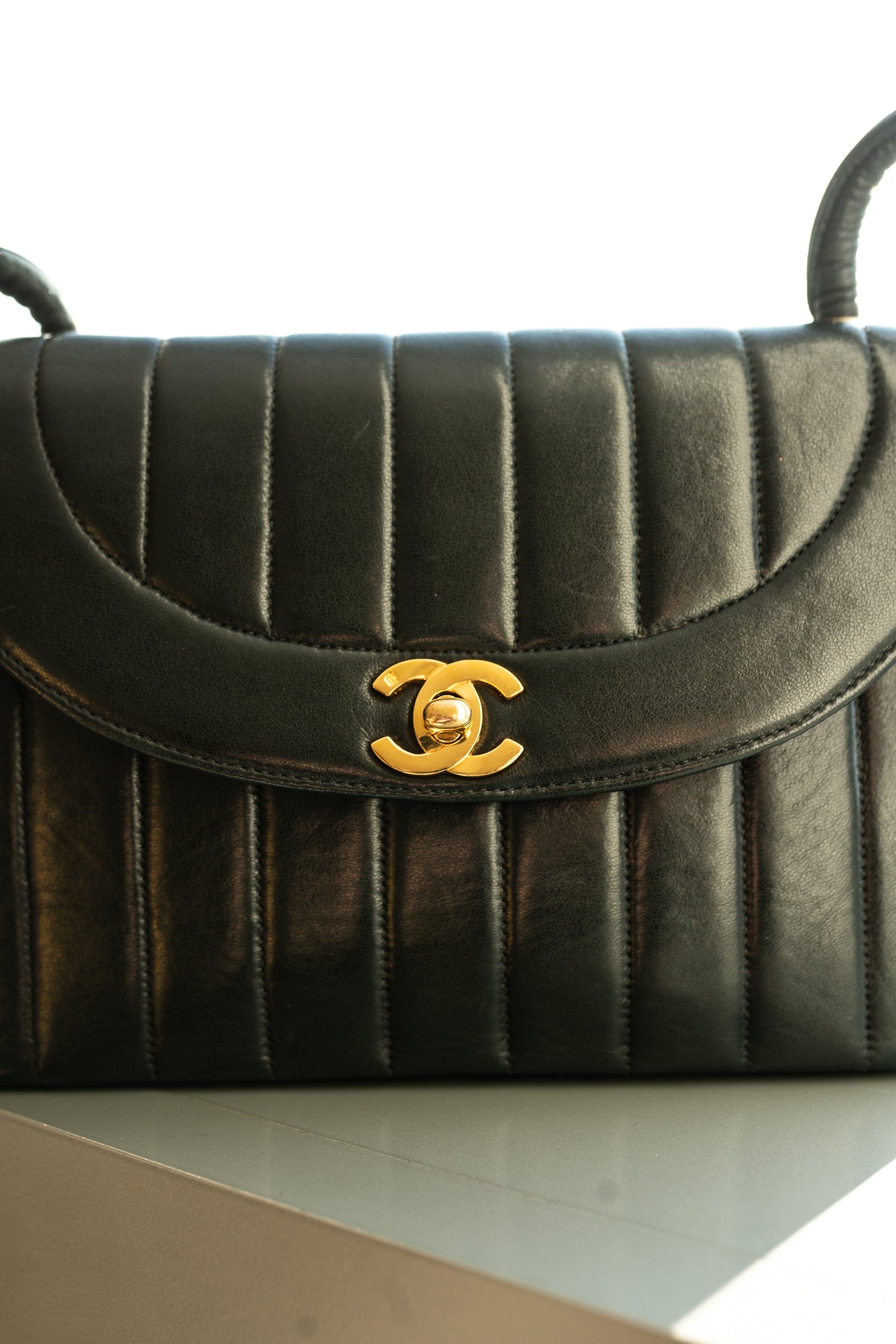 Chanel Chanel Mademoiselle Lambskin Black GHW ASL2342