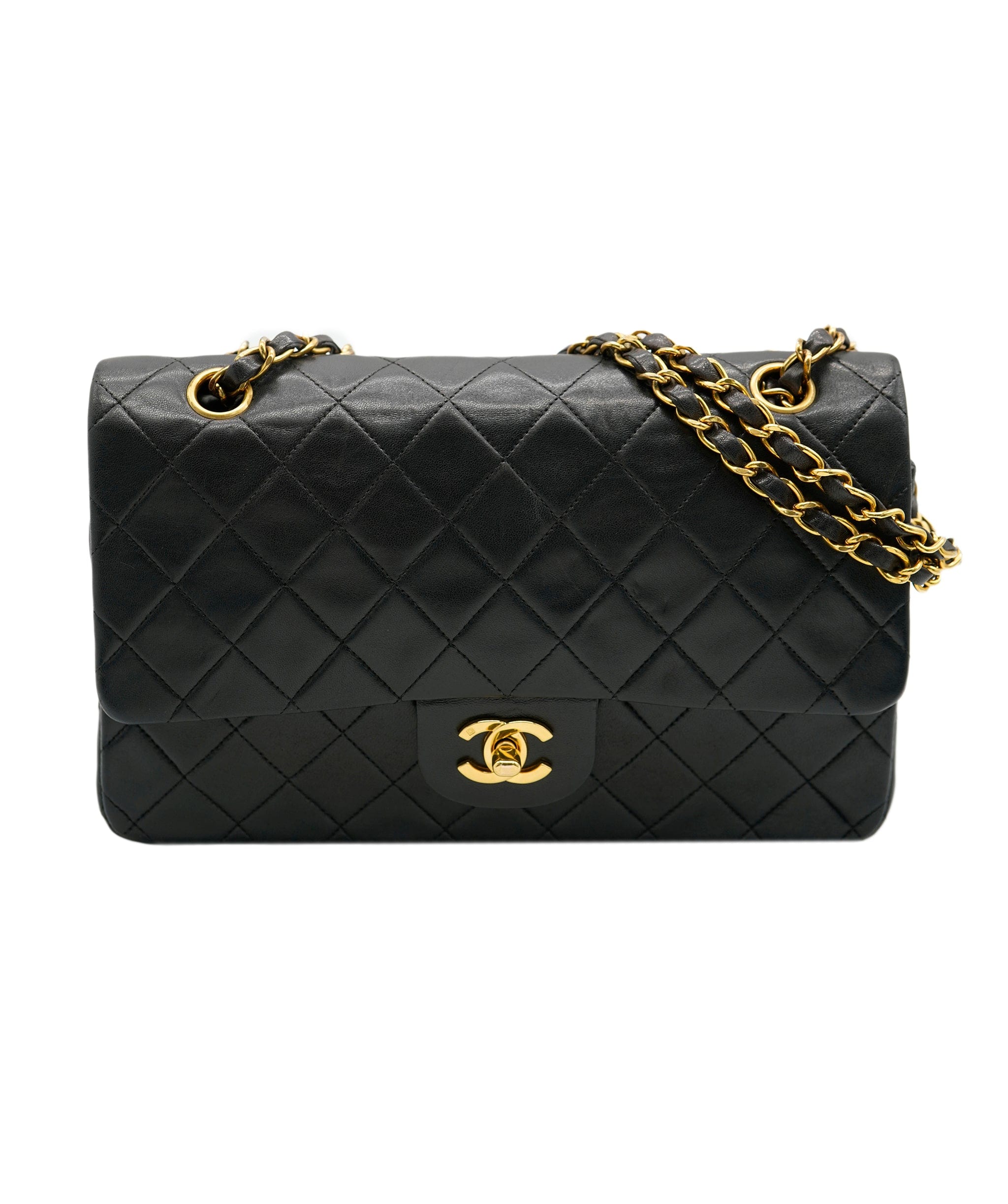 Chanel Chanel Matelasse 25 Chain Shoulder Bag Leather Black 90155184 ASL7064