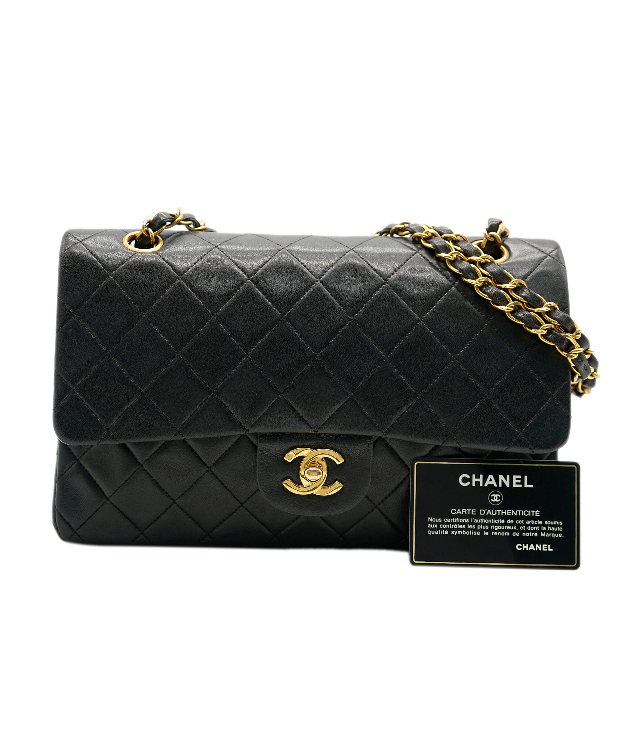 Chanel Chanel Matelasse 25 Chain Shoulder Bag Leather Black 90155184 ASL7064