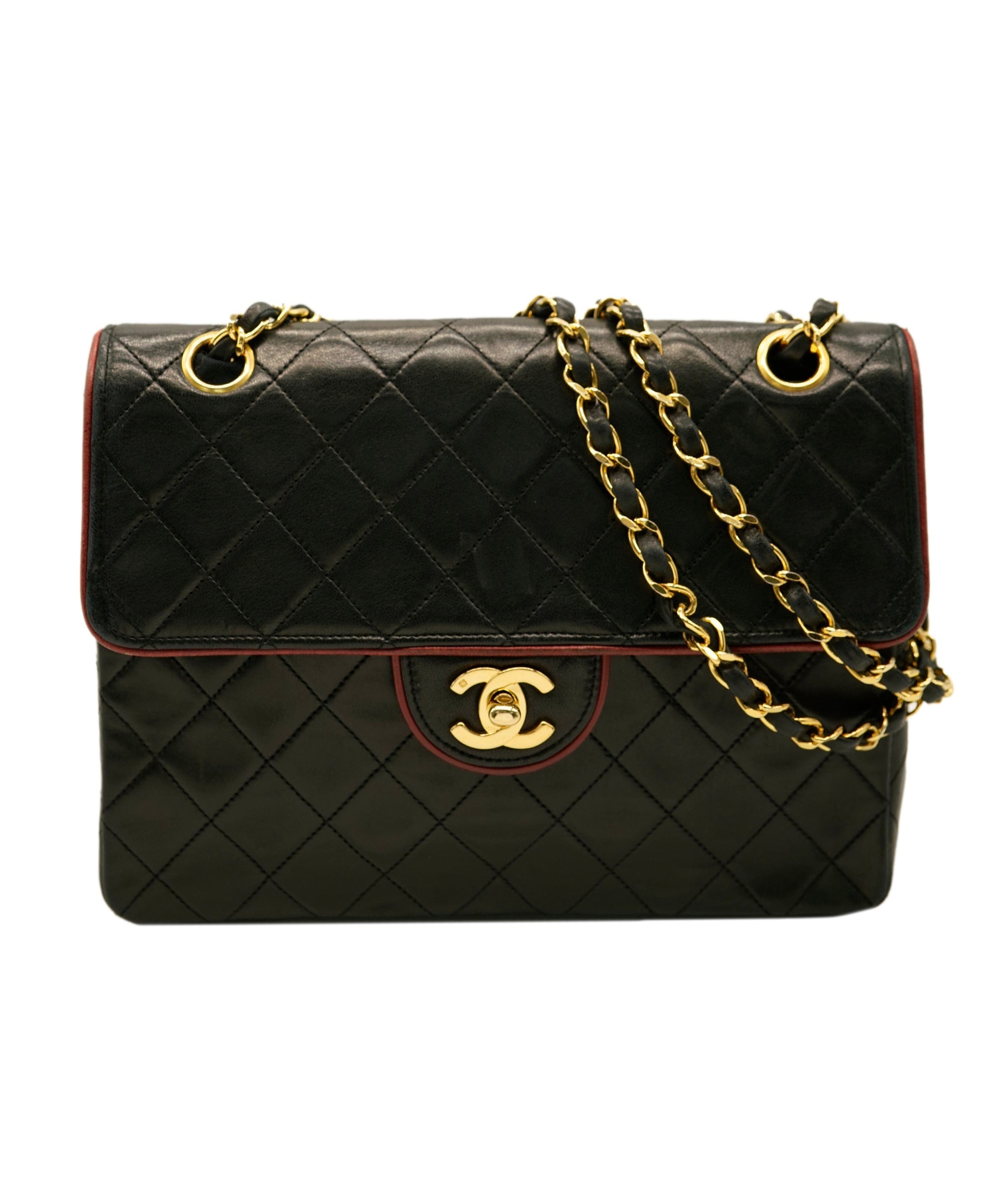 Chanel Chanel matelasse shoulder bag (Red＆Black) - AWL3268