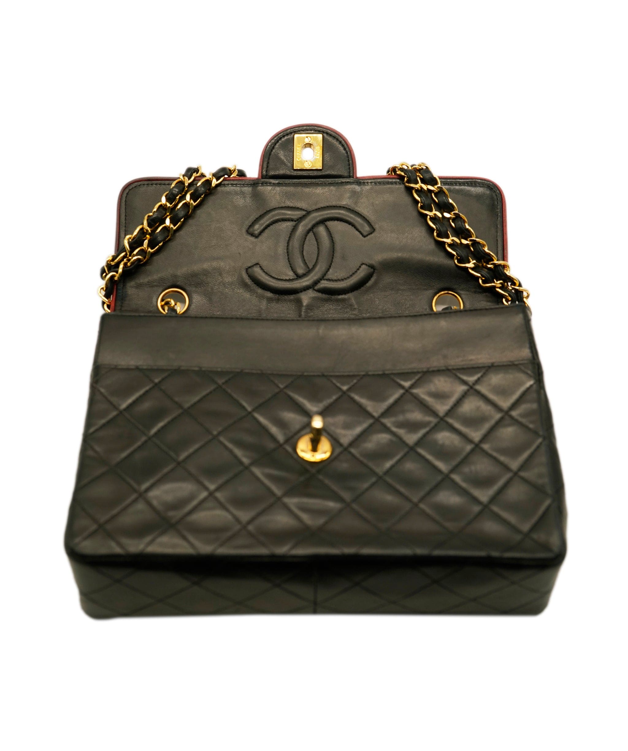 Chanel Chanel matelasse shoulder bag (Red＆Black) - AWL3268