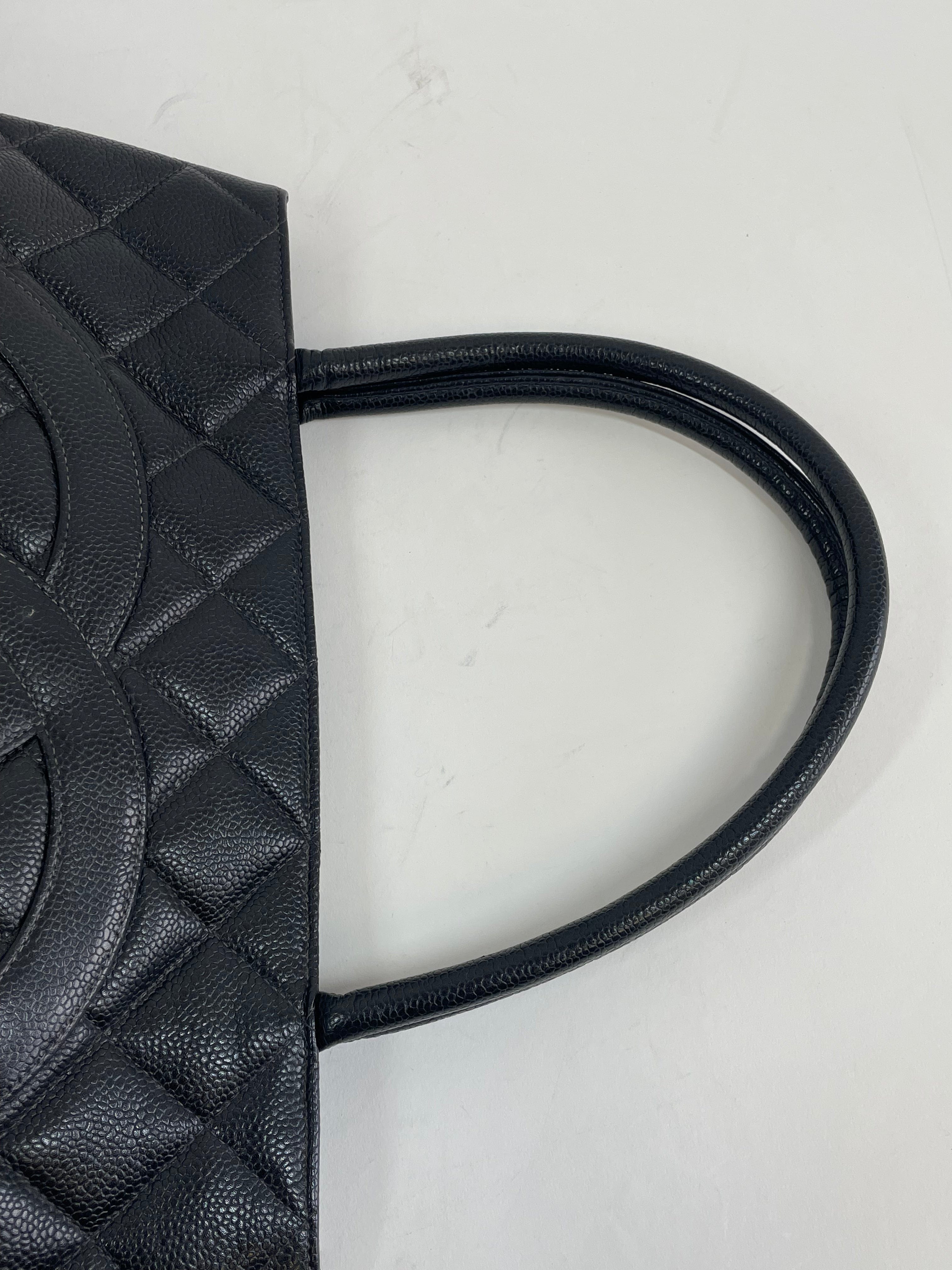 Chanel Chanel Medallion Tote Black Caviar ASL2917