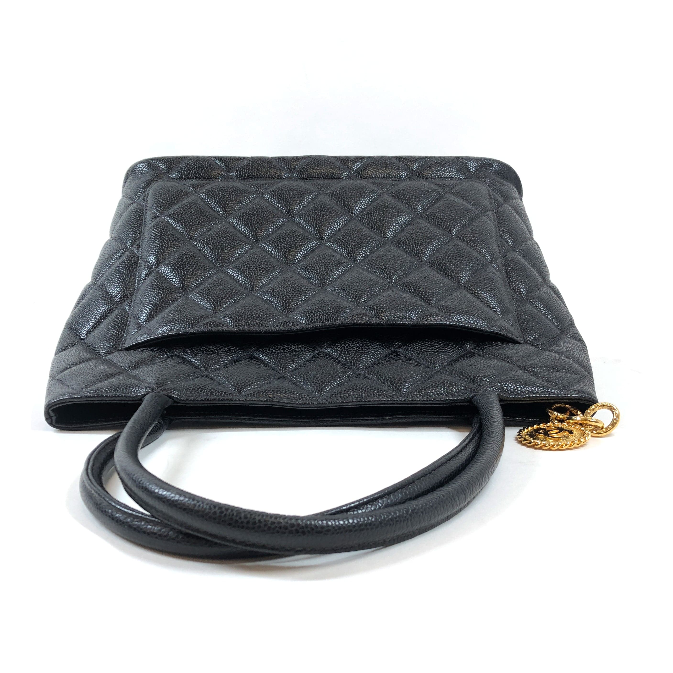 Chanel Chanel Medallion Tote Black Caviar ASL2917