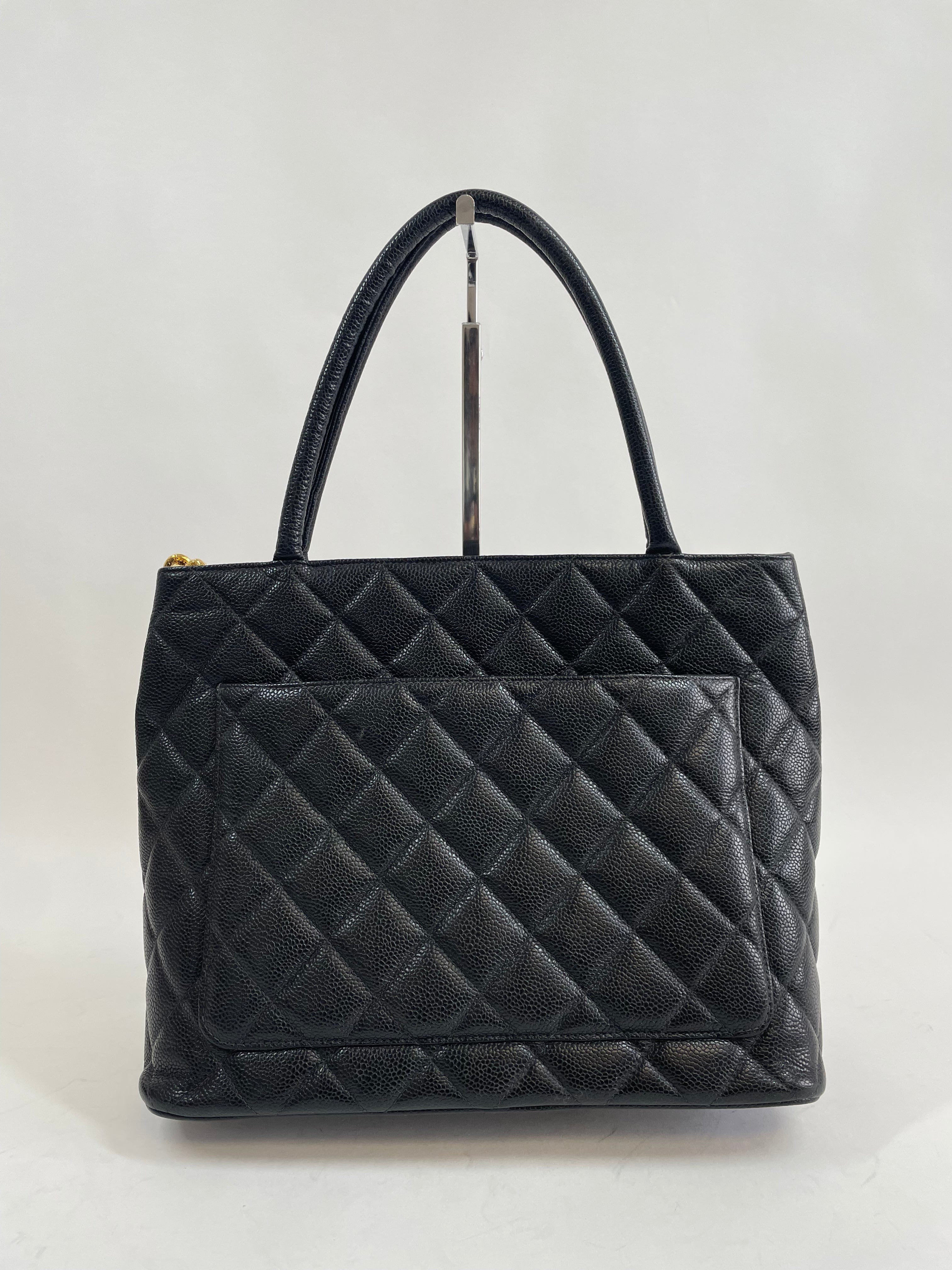 Chanel Chanel Medallion Tote Black Caviar ASL2917