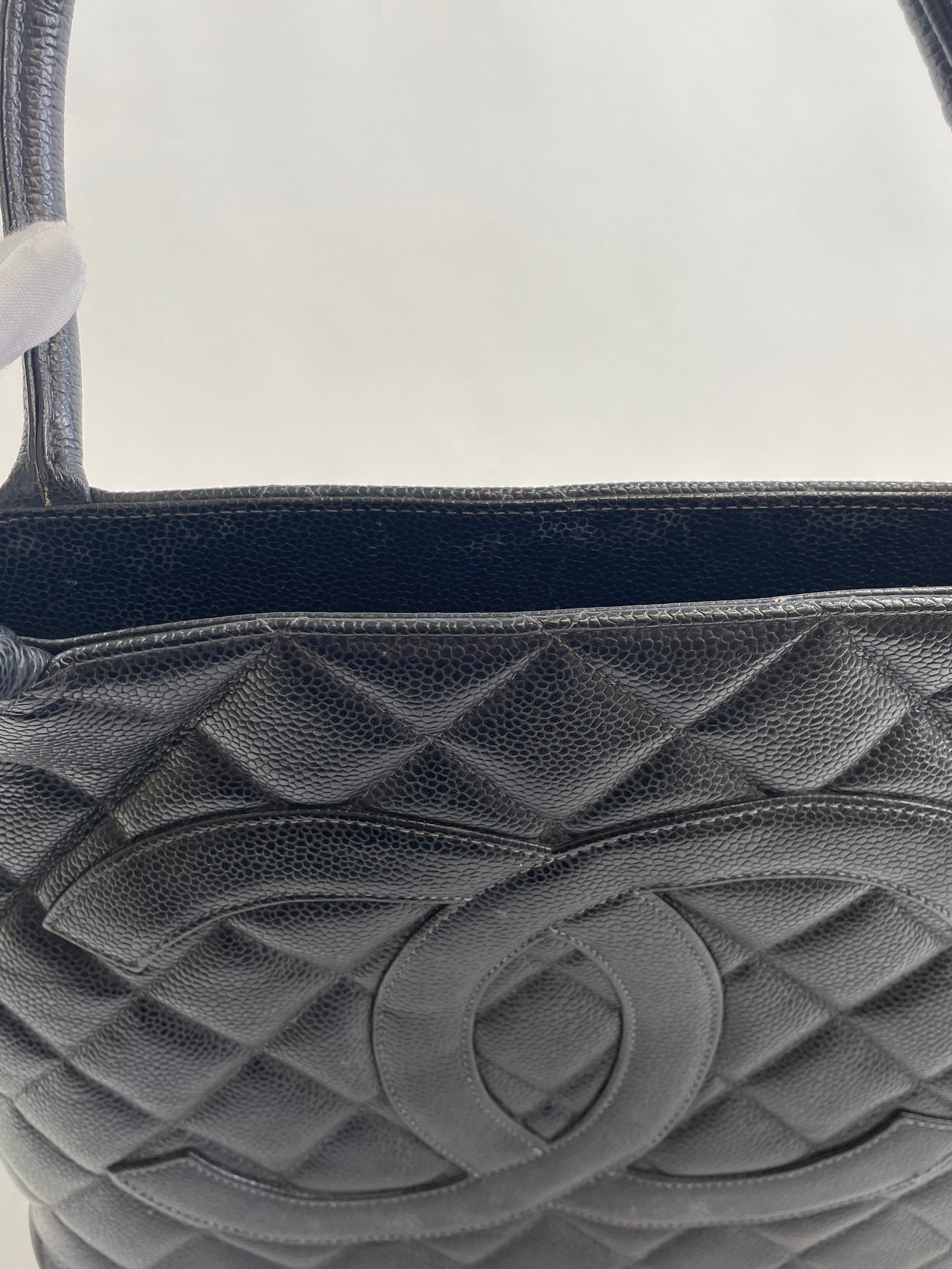 Chanel Chanel Medallion Tote Black Caviar ASL2917