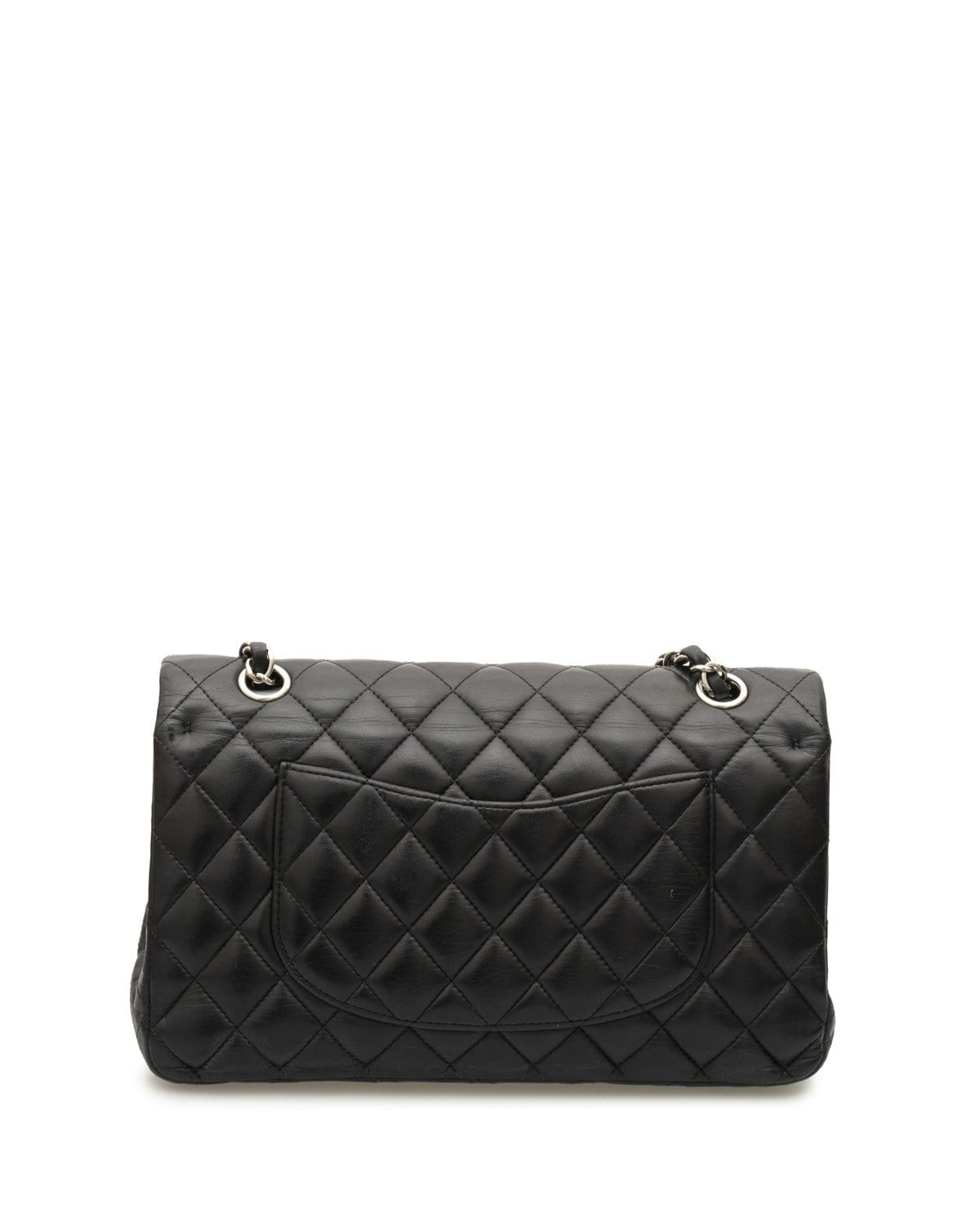 Chanel Chanel Medium Black Lambskin Classic Flap Bag PHW  - AGL1497