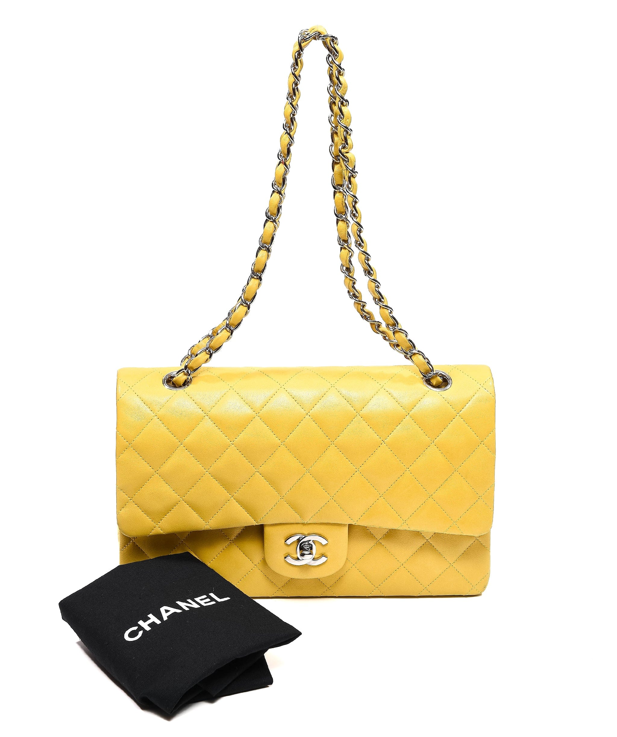 Chanel Chanel Medium Classic Flap Yellow - AWL2724