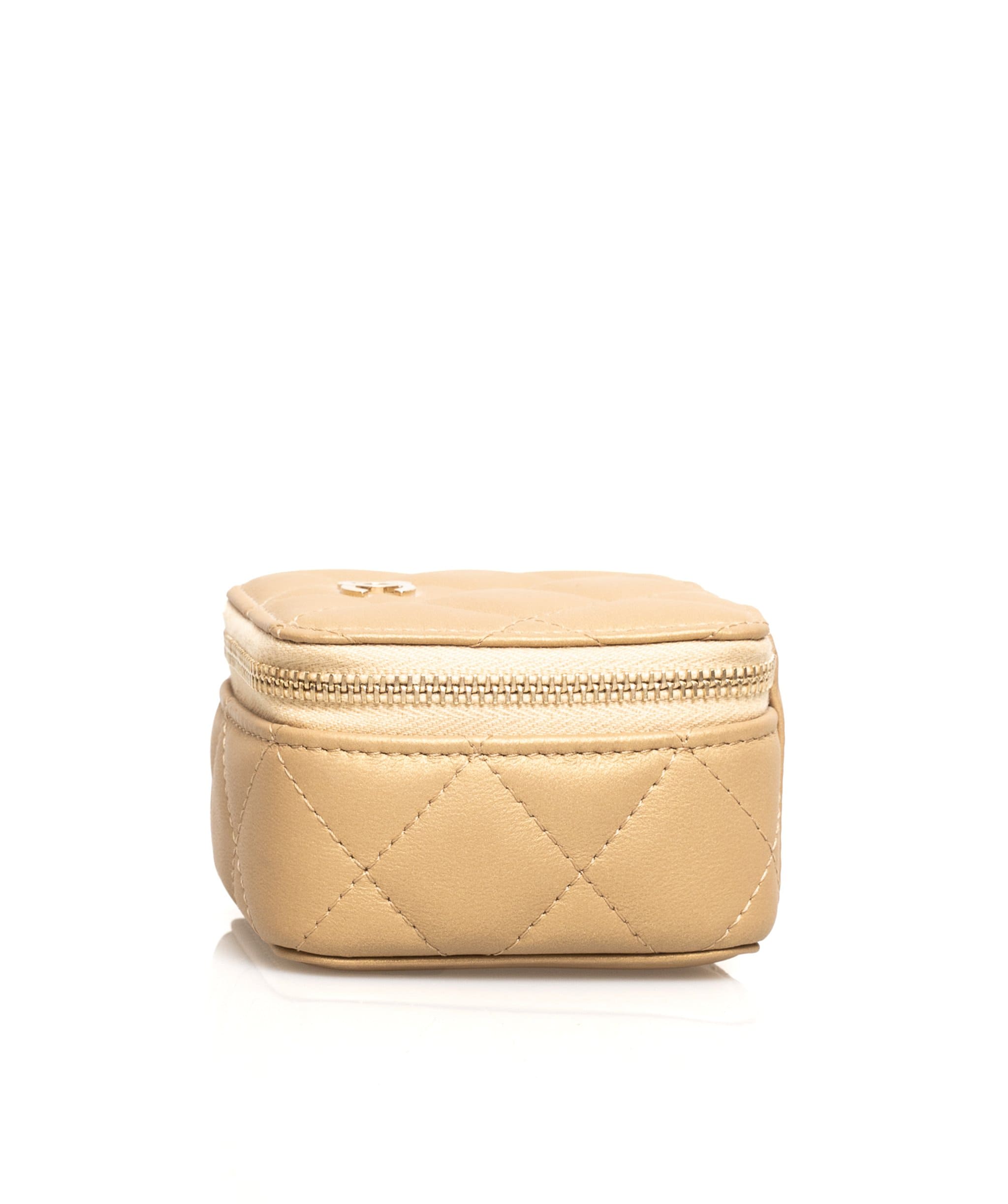 Chanel Chanel Micro Gold Lambskin Vanity Bag - ADL1434