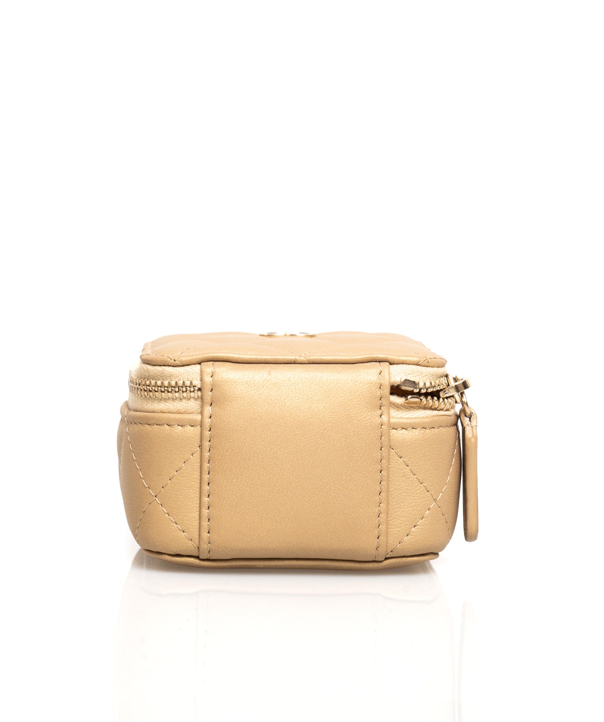 Chanel Chanel Micro Gold Lambskin Vanity Bag - ADL1434