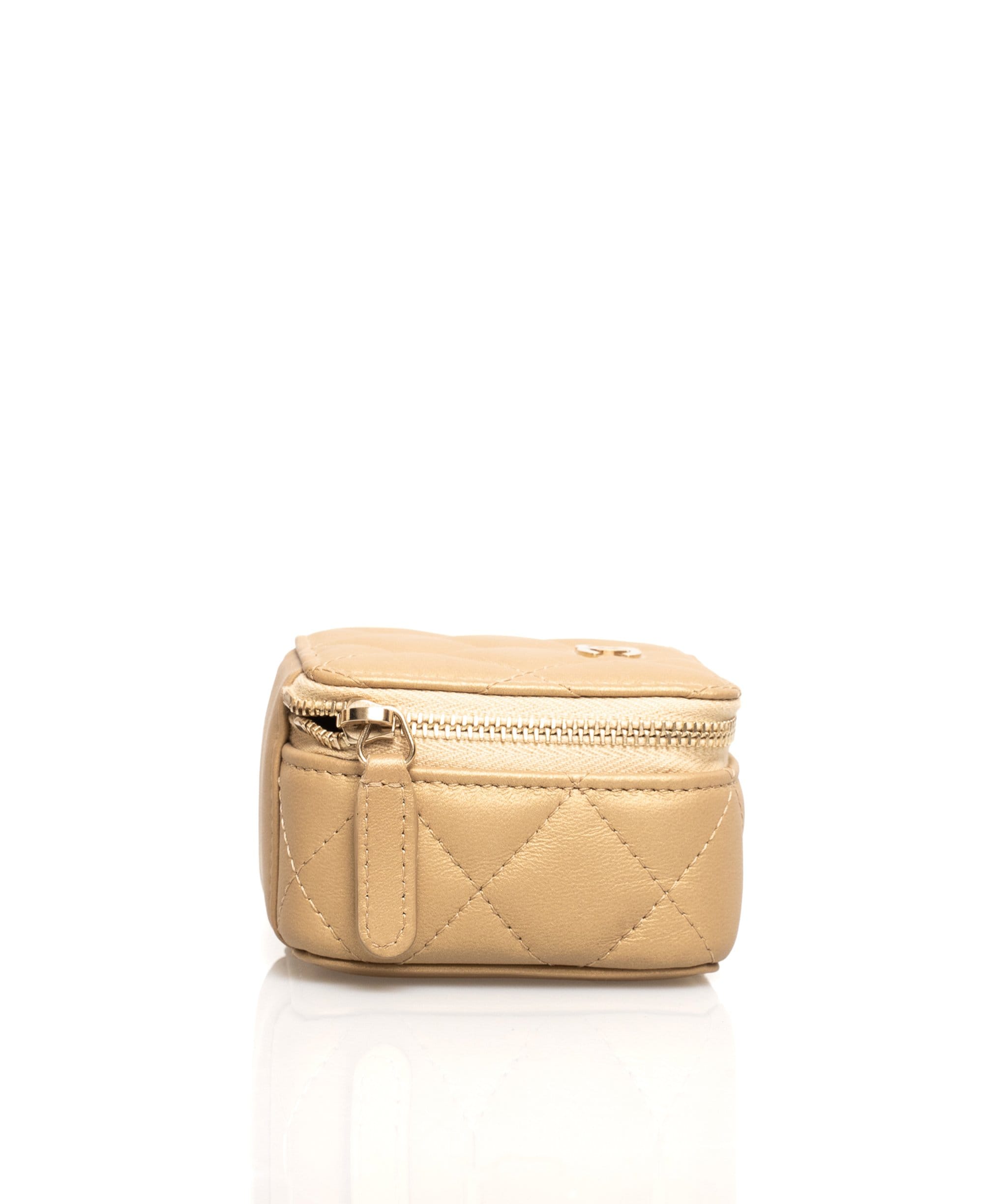 Chanel Chanel Micro Gold Lambskin Vanity Bag - ADL1434