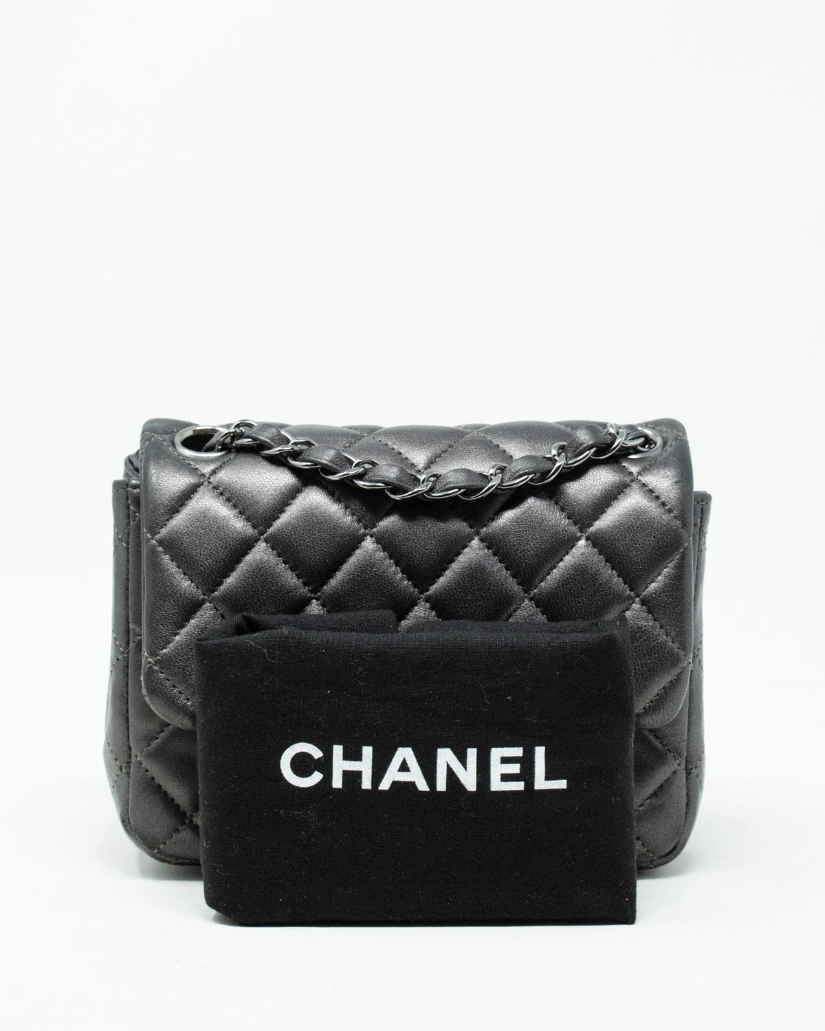 Chanel Chanel Mini Classic Flap bag with Ruthenium Hardware - AWL3430