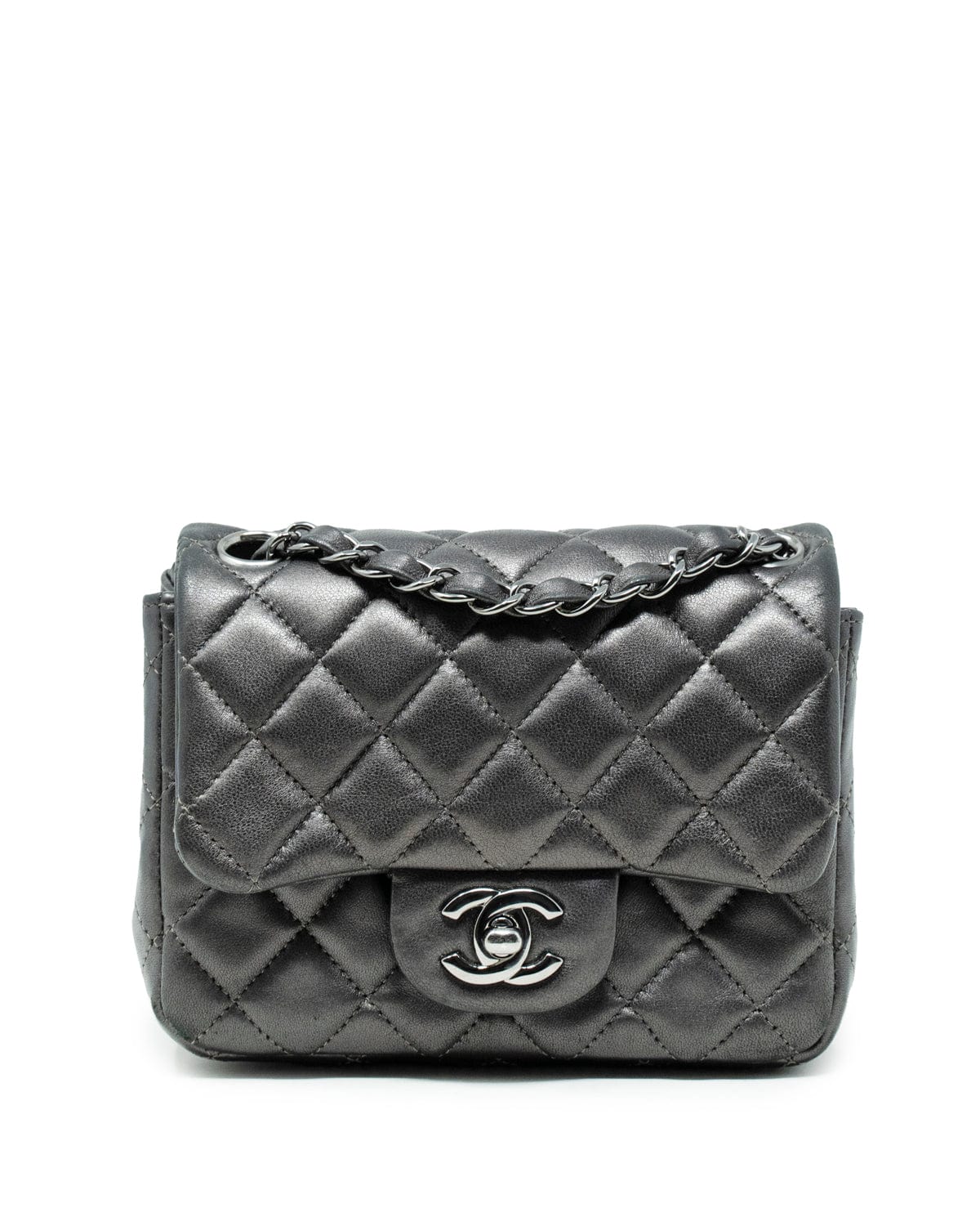 Chanel Chanel Mini Classic Flap bag with Ruthenium Hardware - AWL3430