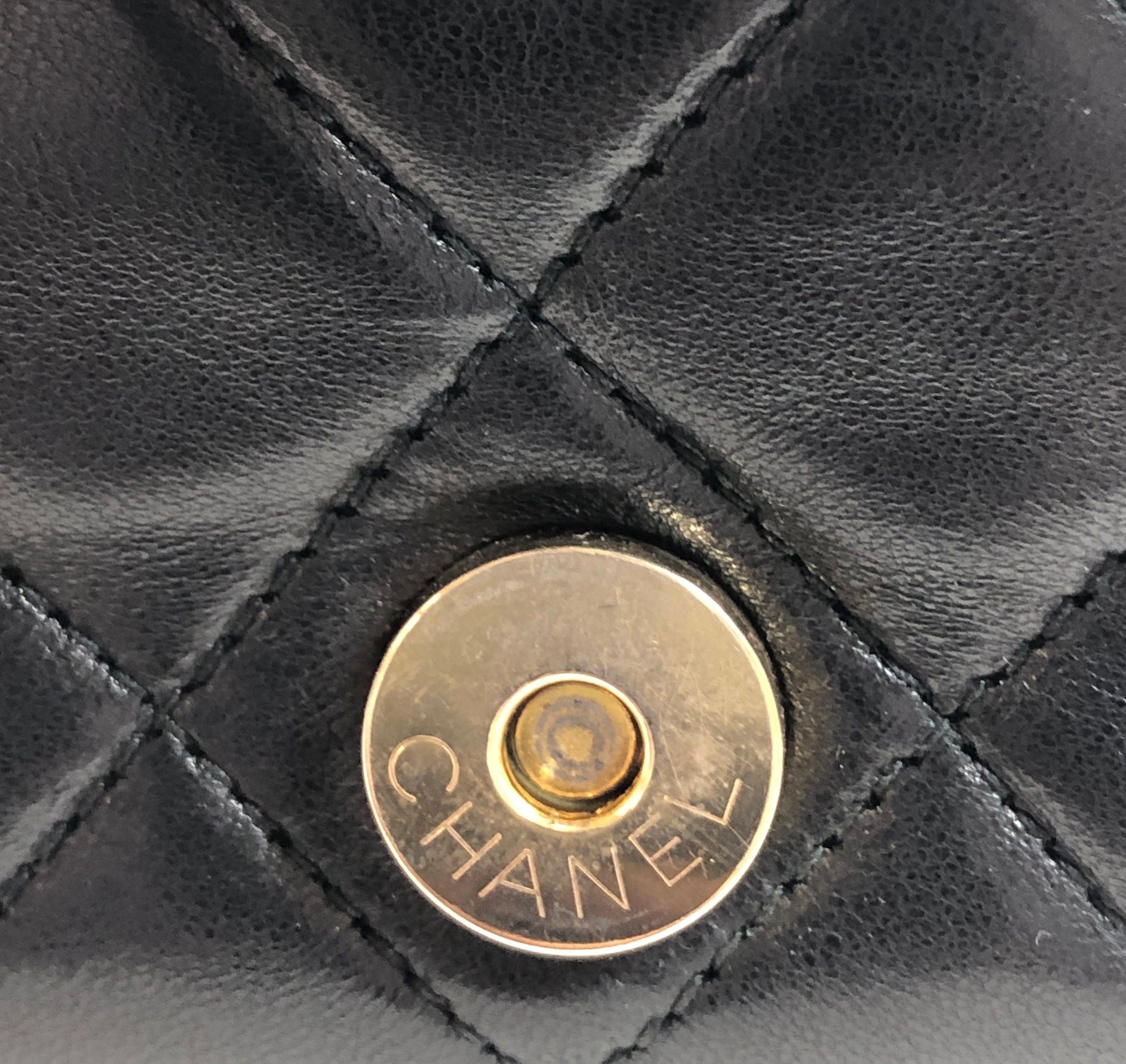 Chanel Chanel Mini Flap Black Lambskin PXL1047