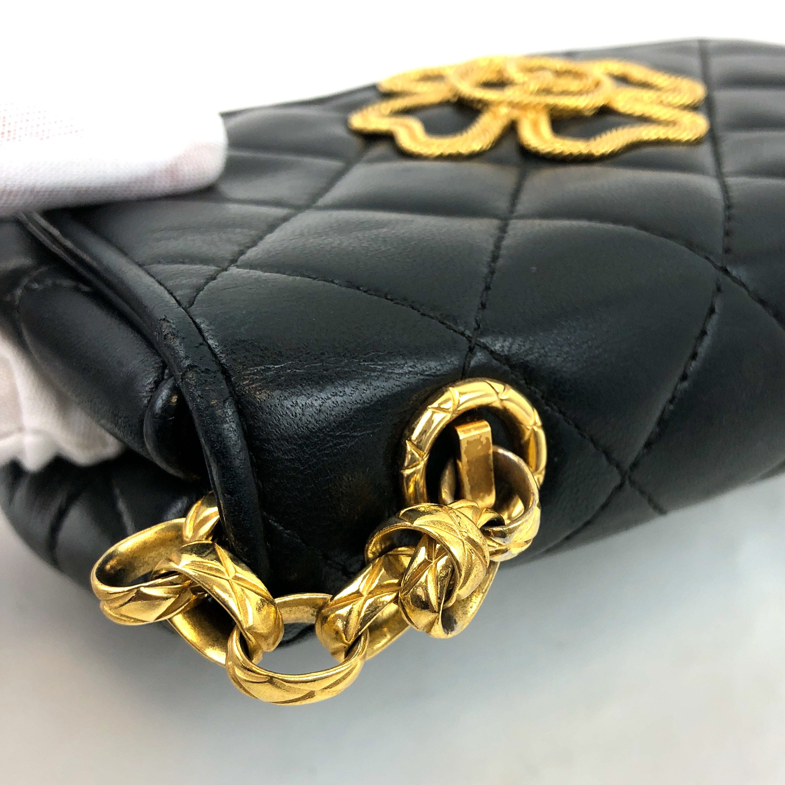 Chanel Chanel Mini Flap Black Lambskin PXL1047