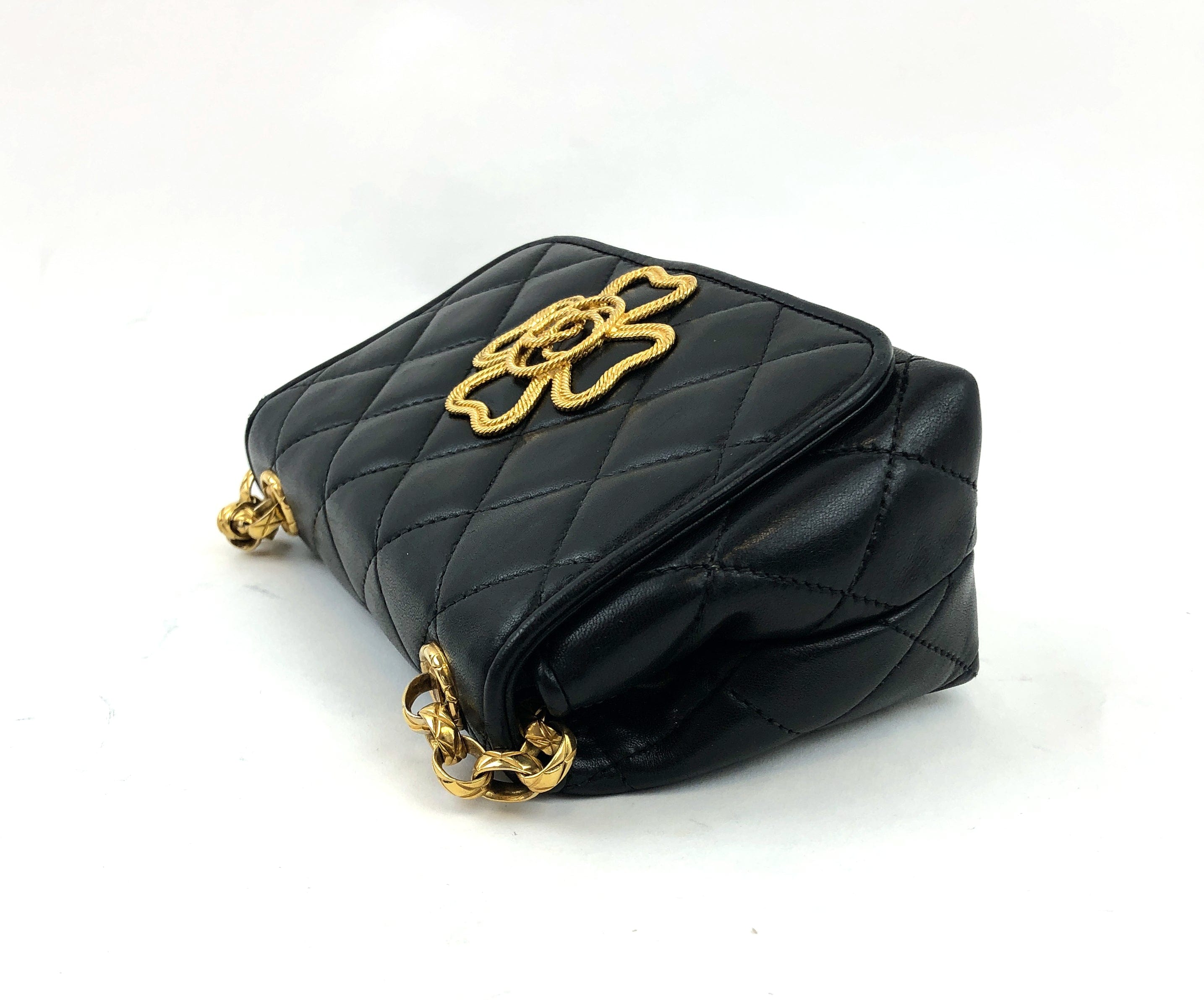 Chanel Chanel Mini Flap Black Lambskin PXL1047