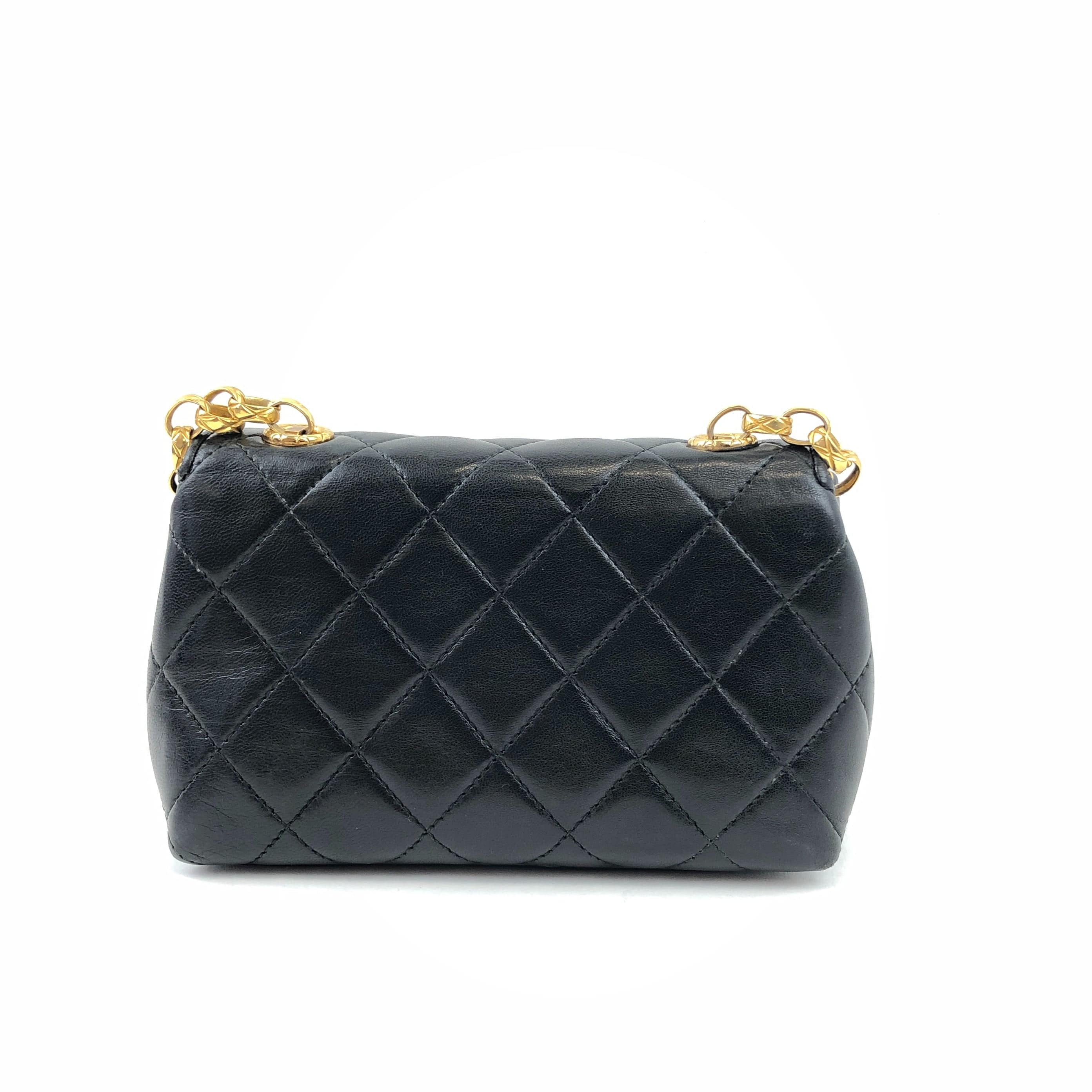 Chanel Chanel Mini Flap Black Lambskin PXL1047