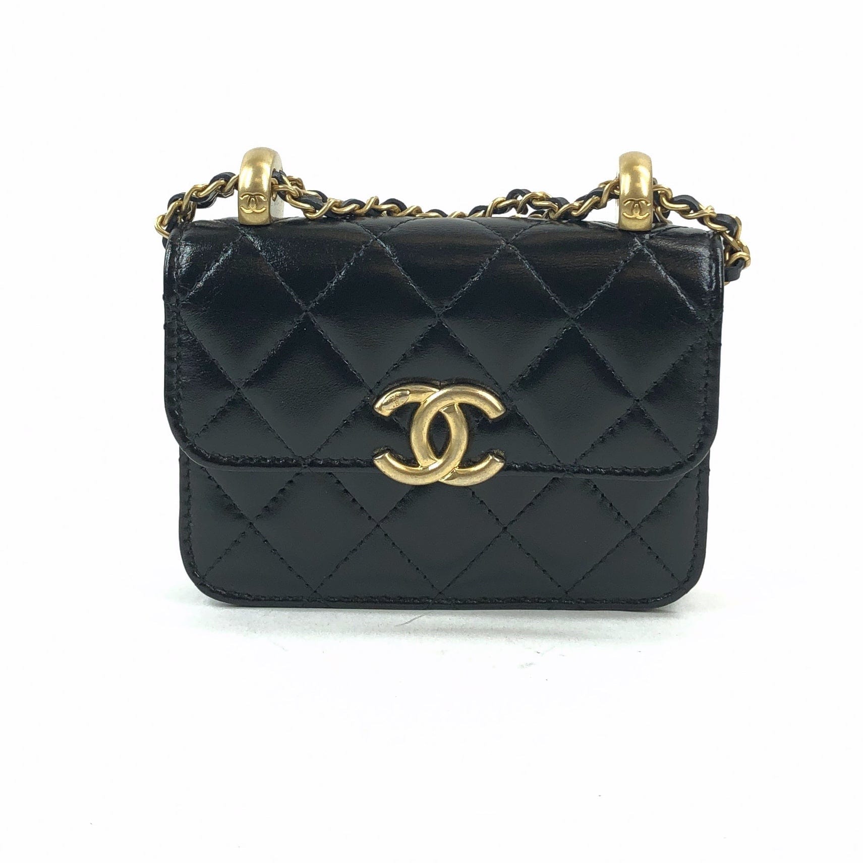 Chanel Chanel Mini Quilted Black PXL1785