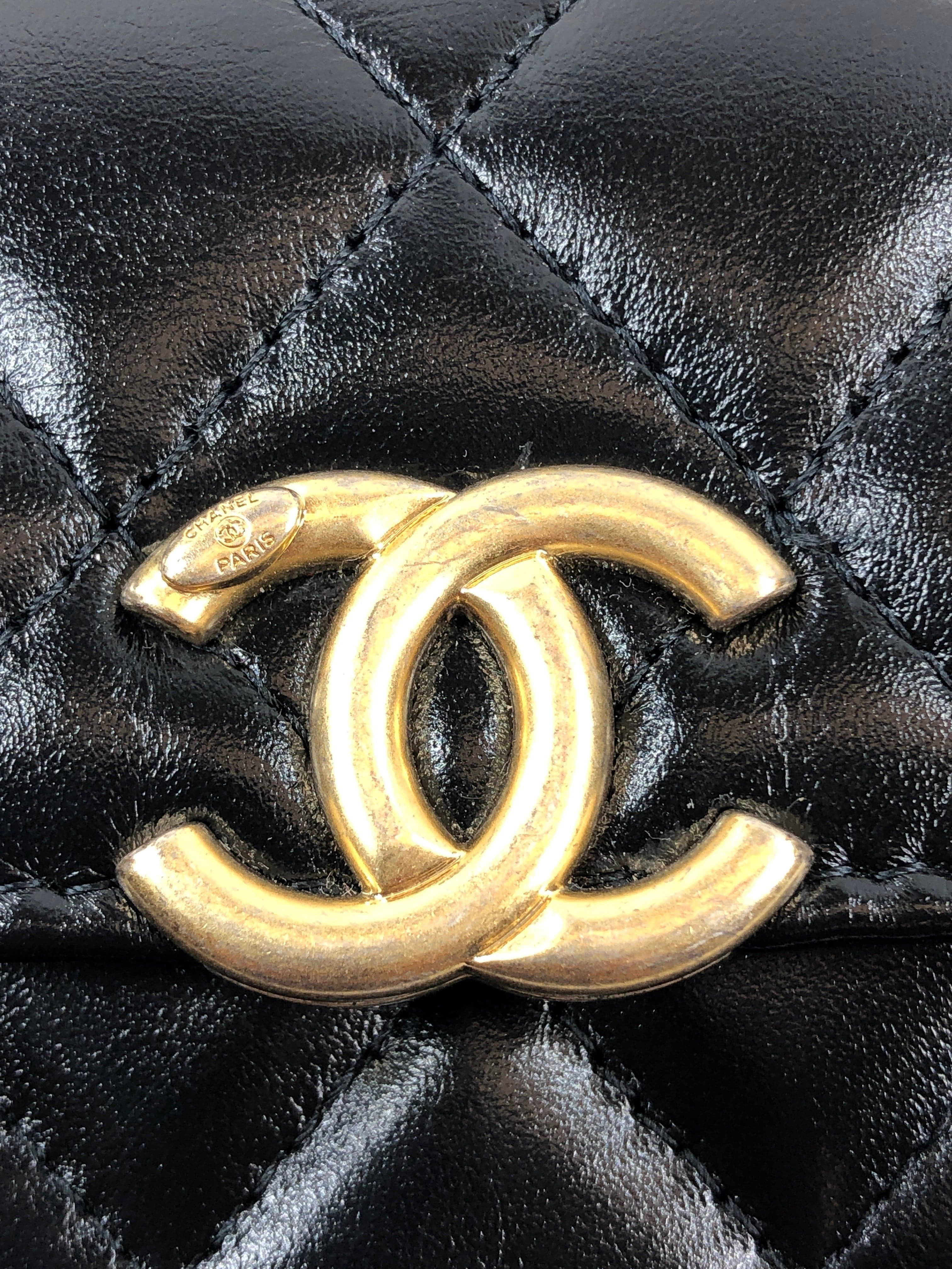 Chanel Chanel Mini Quilted Black PXL1785