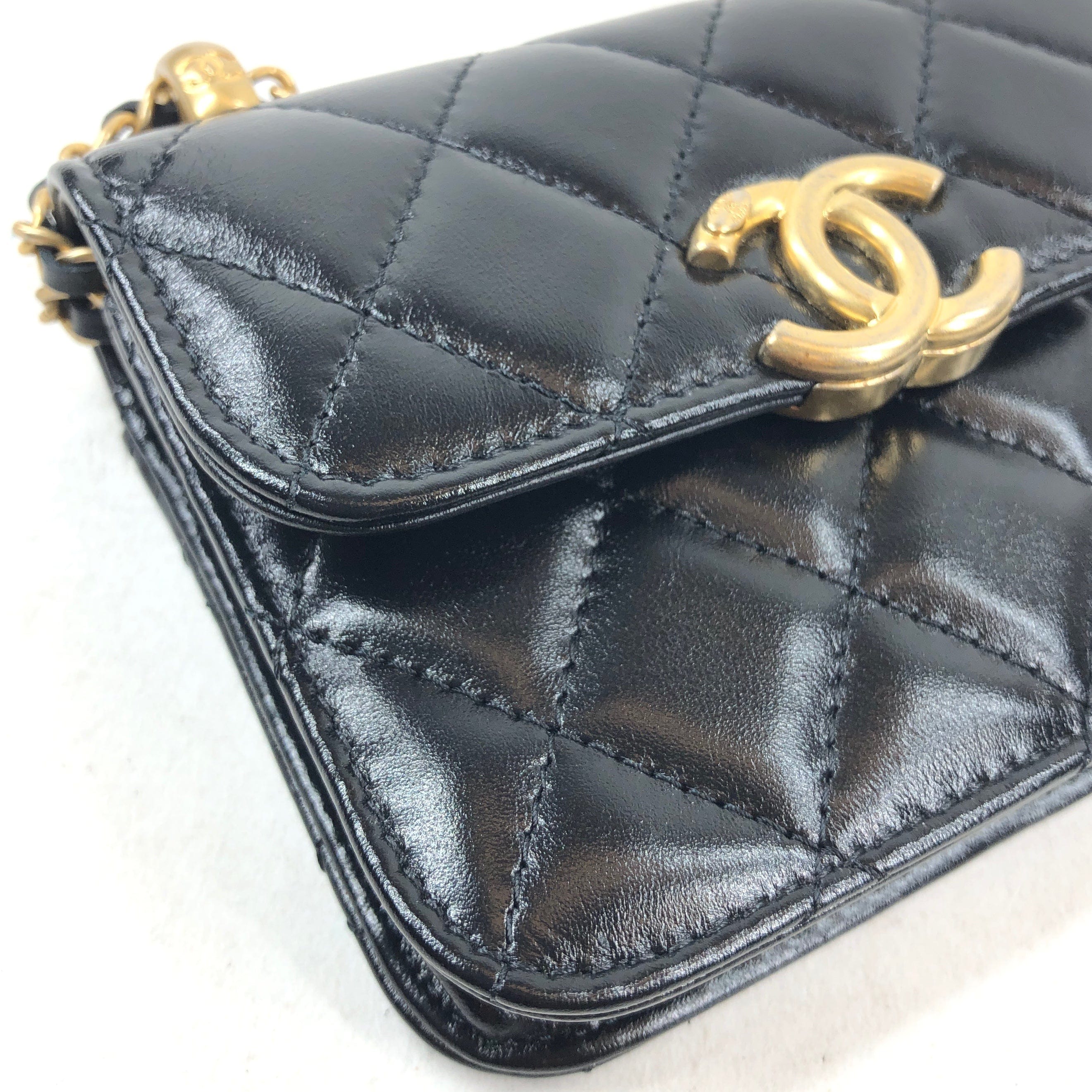 Chanel Chanel Mini Quilted Black PXL1785